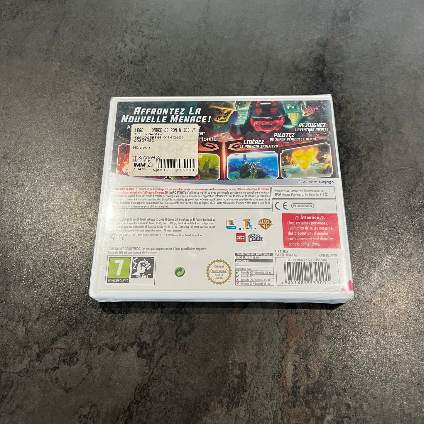 LEGO Ninjago L’Ombre de Ronin 3DS neuf