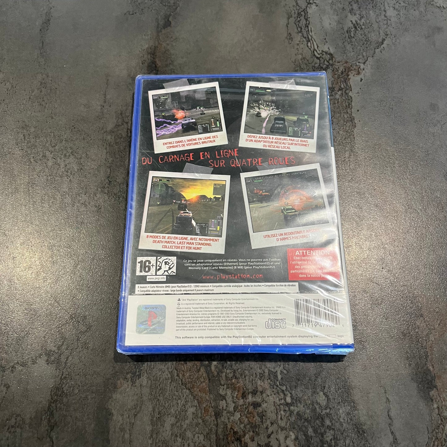 Twisted Metal Black Online PS2 neuf