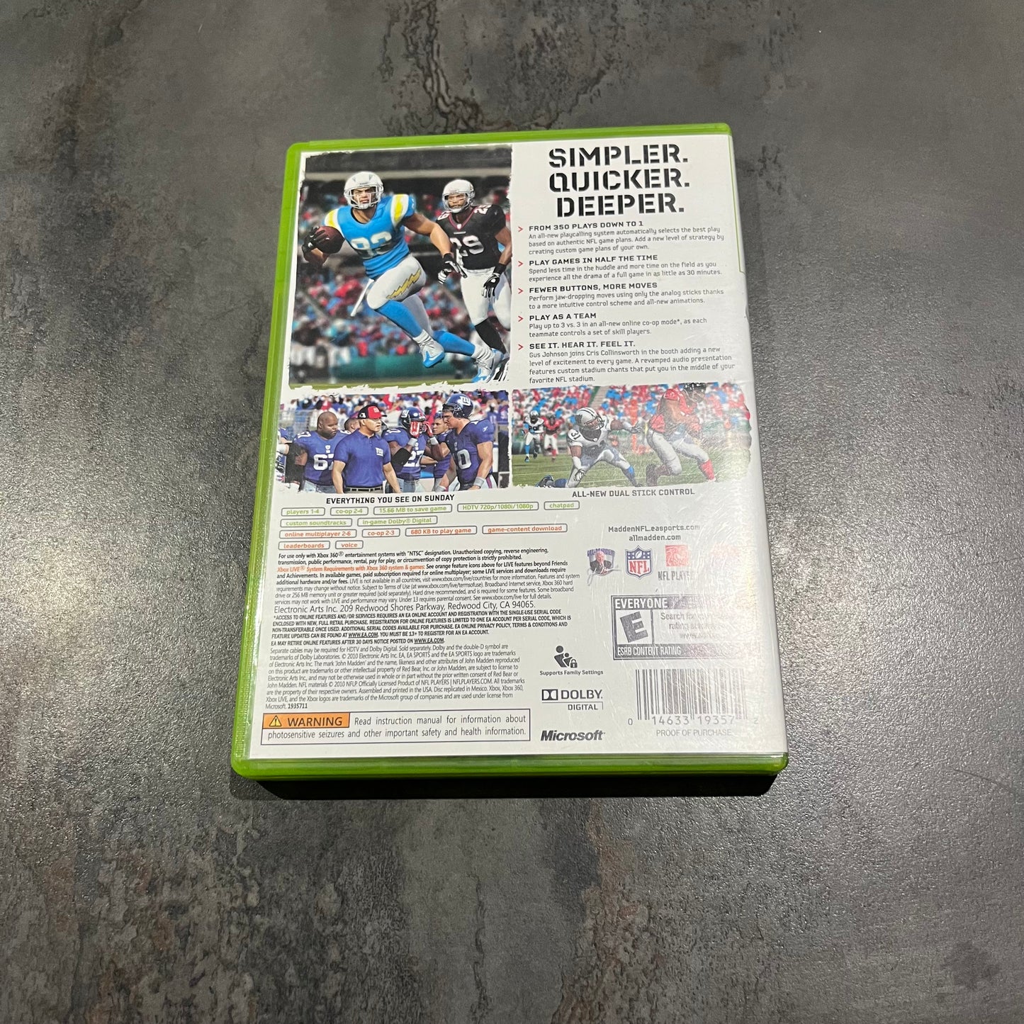 Madden NFL 11 Xbox 360 USA