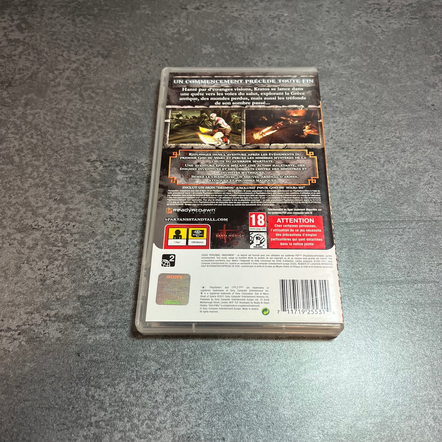 God of War Ghost of Sparta PSP