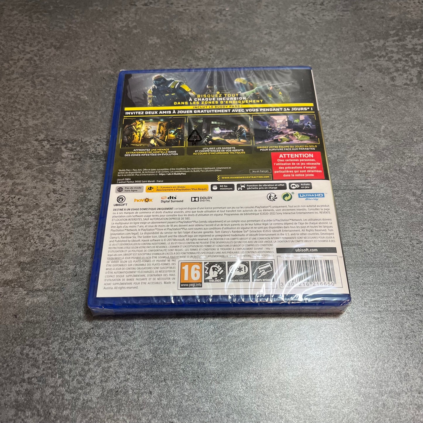 🛡️ Rainbow Six Extraction PS5 – Jeu neuf