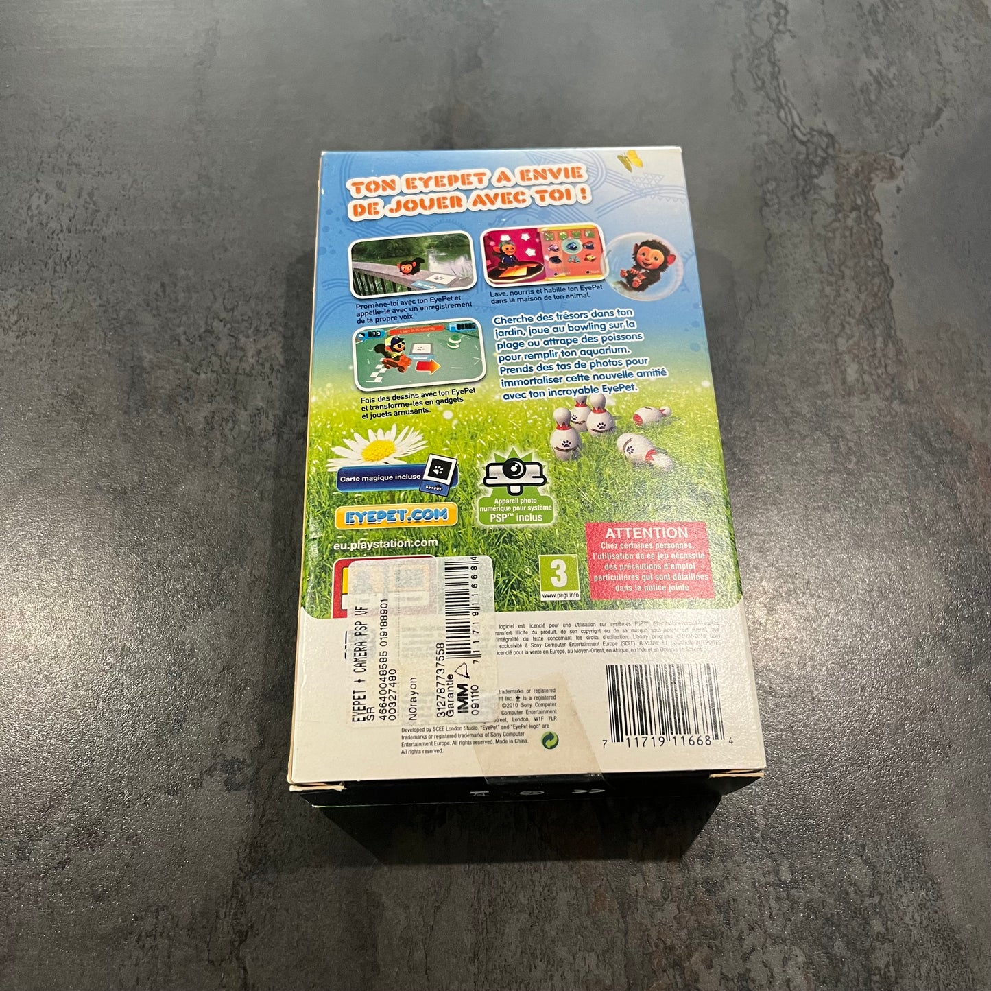 Pack EyePet PSP + caméra neuf