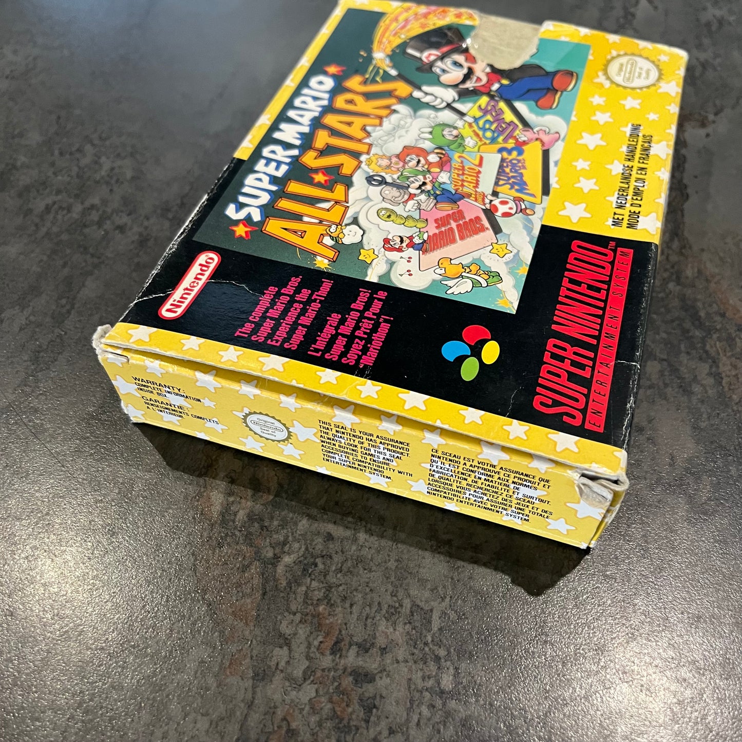 Super Mario All-Stars Super Nintendo en boîte