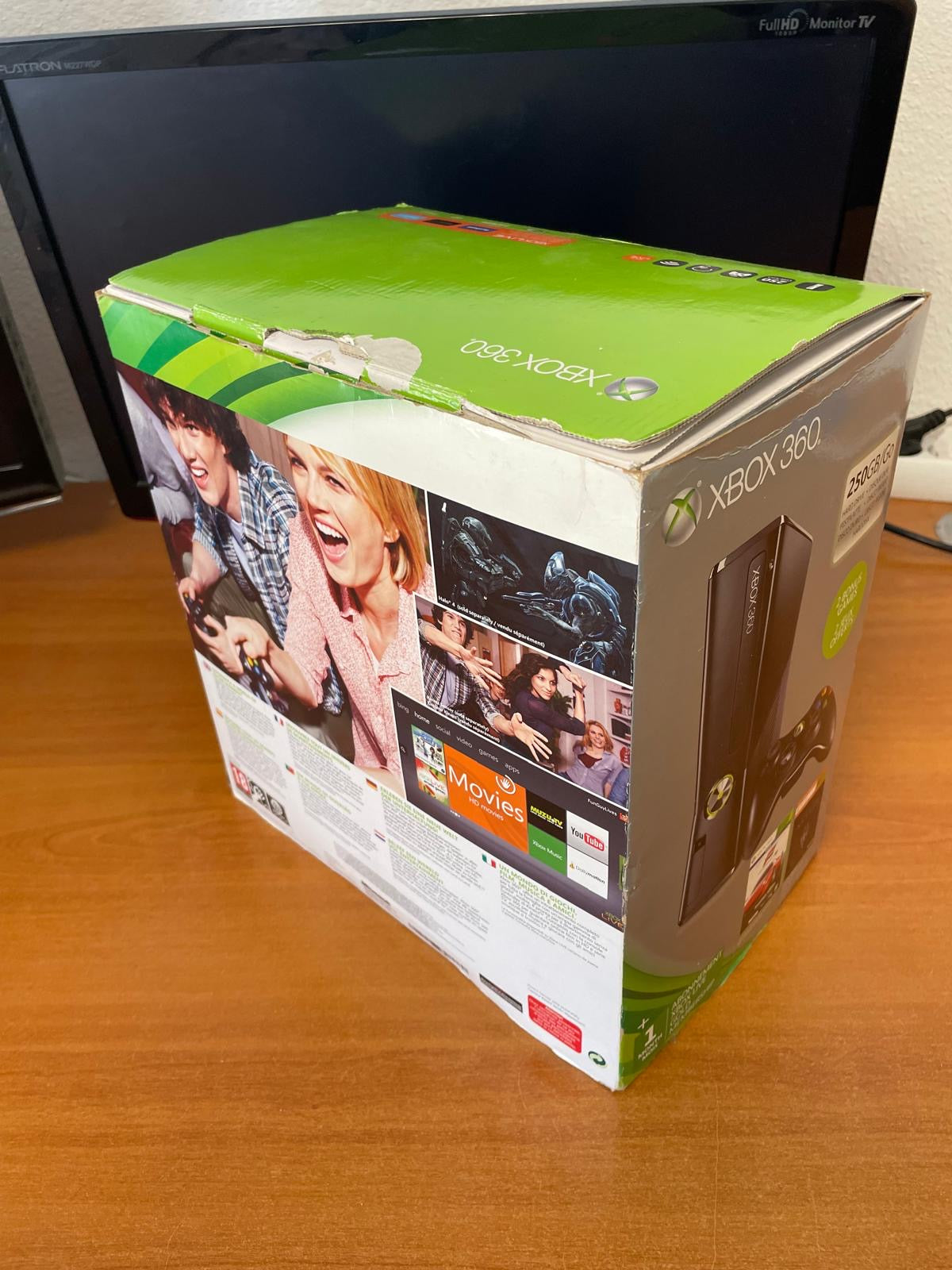Console Xbox 360 250 GO + Kinect + boîte