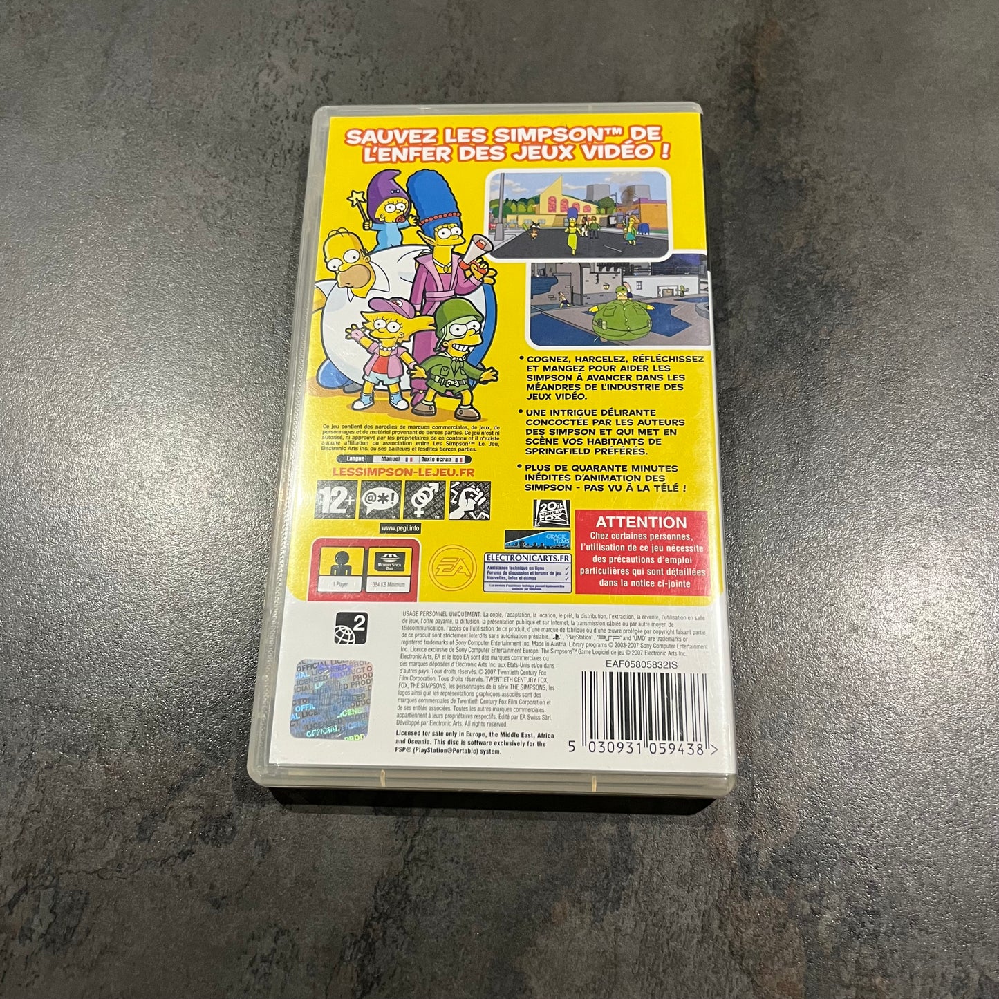Les Simpson Le Jeu PSP