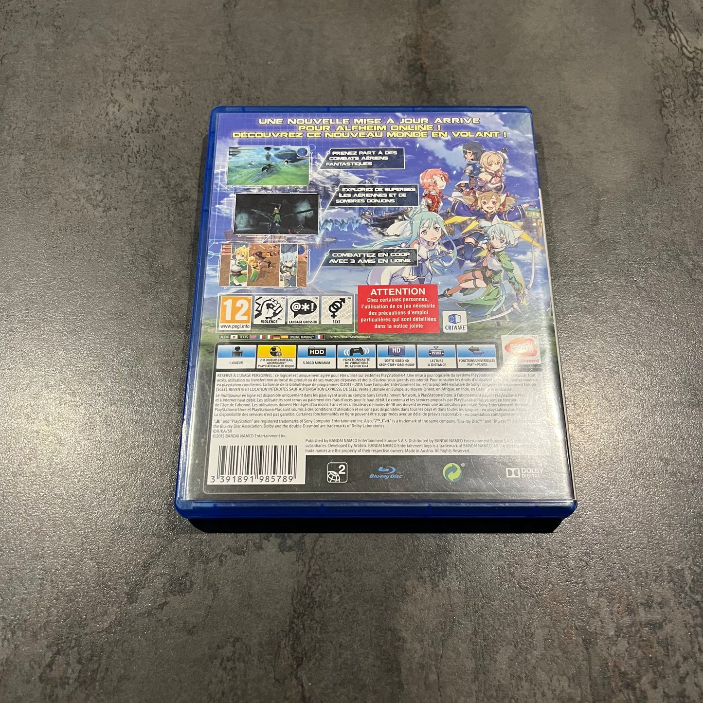 Sword Art Online Lost Song PS4
