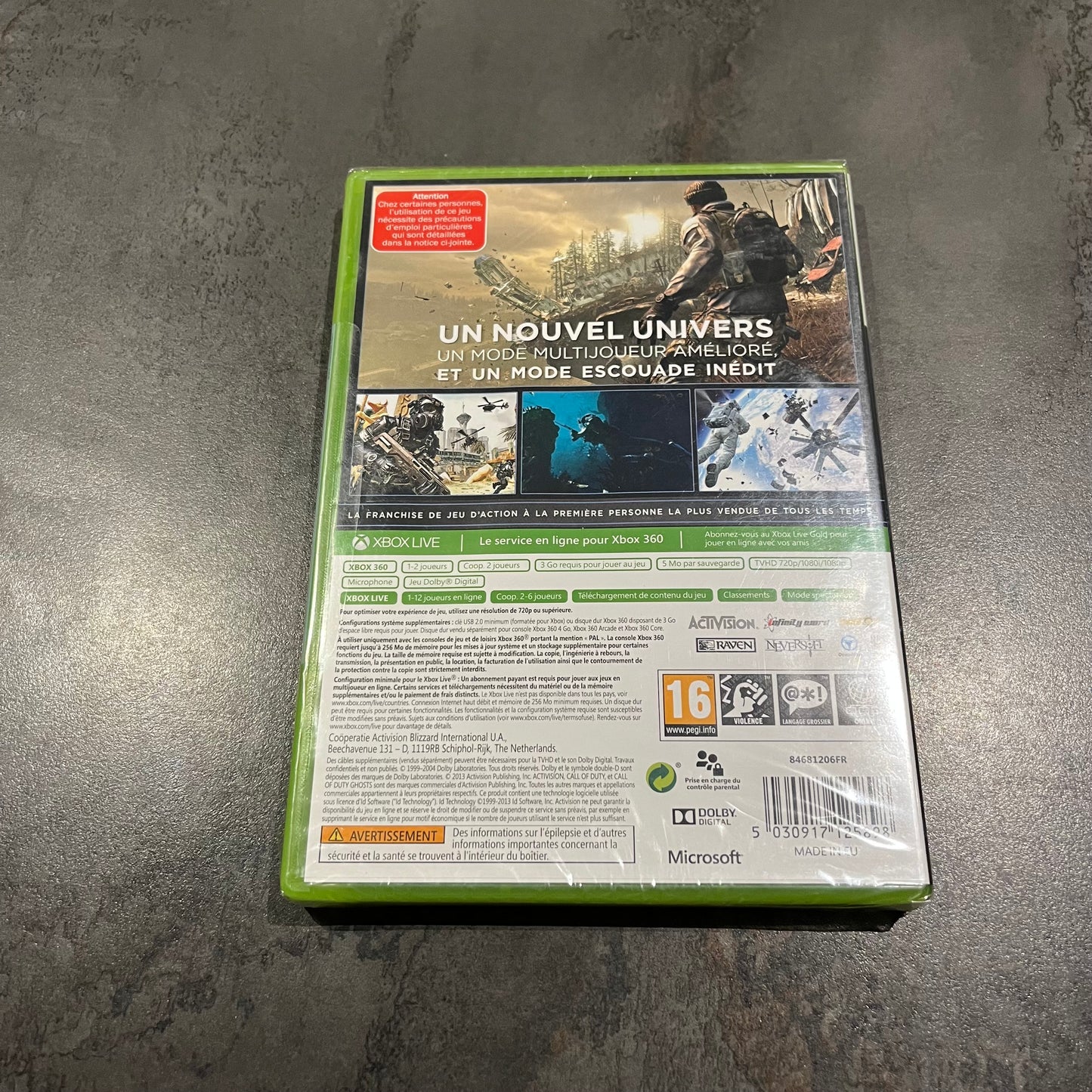 Call of Duty Ghosts Xbox 360 neuf