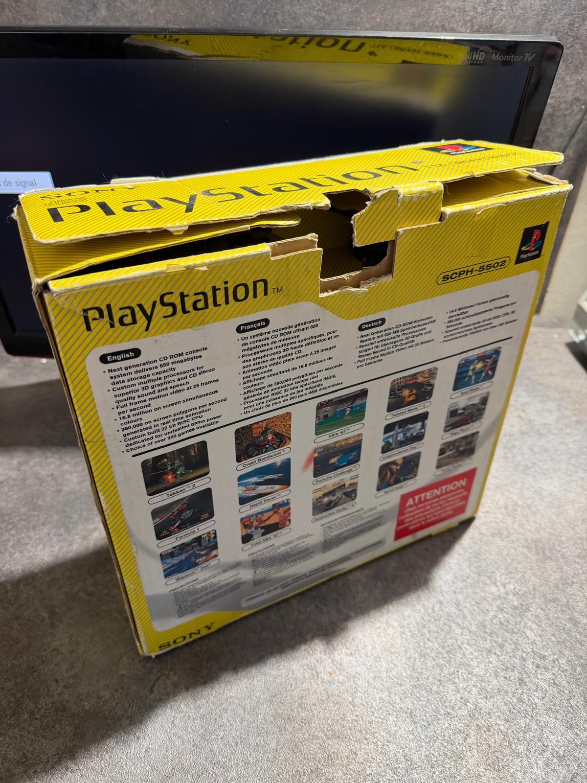Console ps1 en boîte