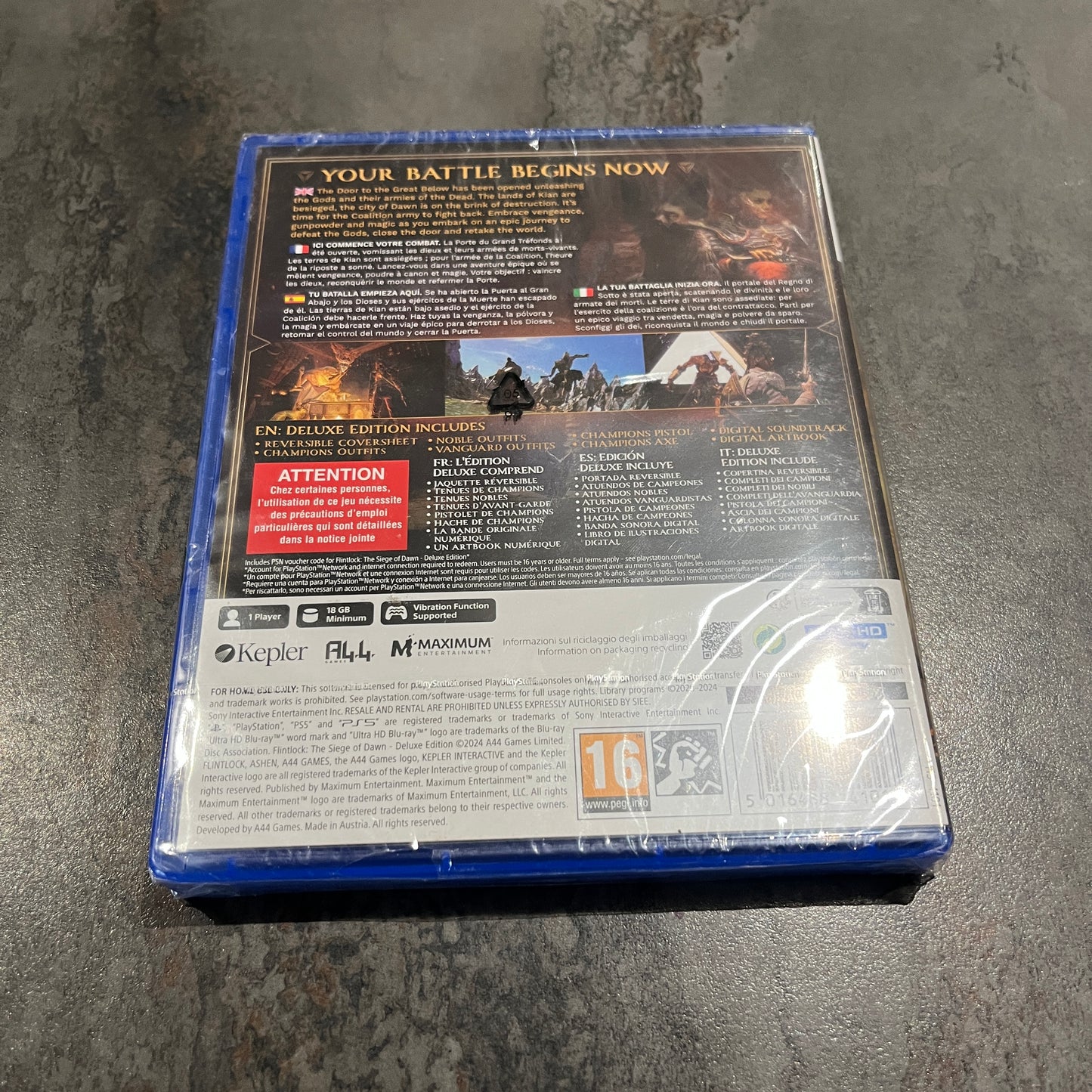 Flintlock The Siege of Dawn Deluxe Edition PS5 sous blister