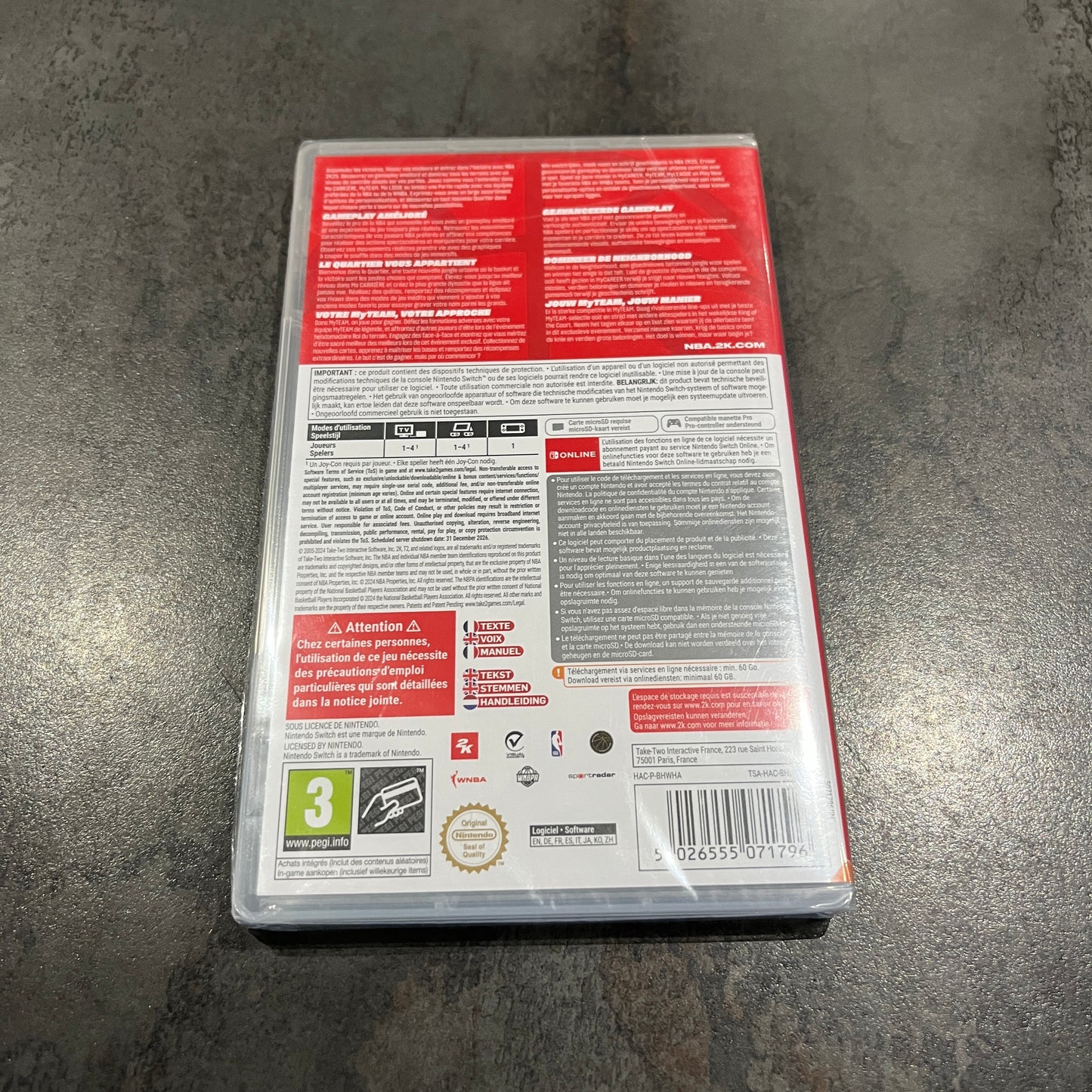 NBA 2K25 Switch sous blister neuf