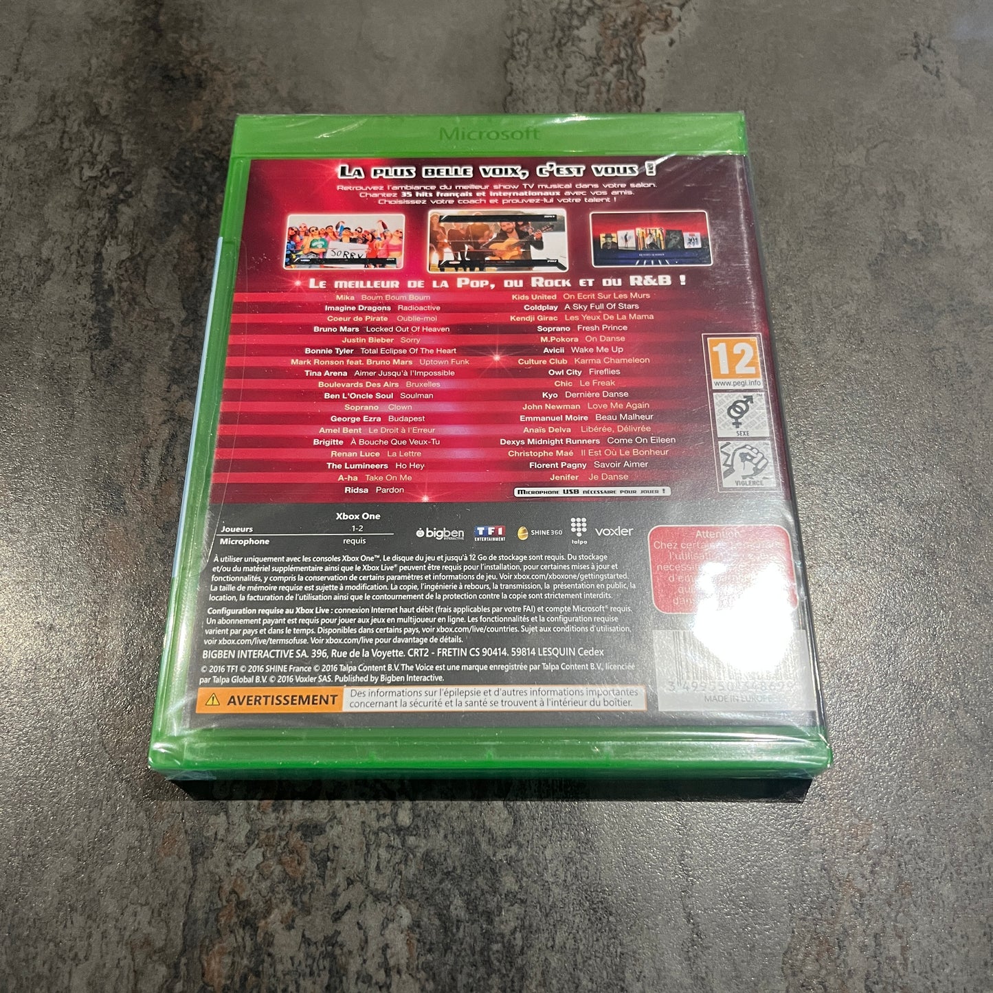 The Voice La Plus Belle Voix Xbox One sous blister neuf