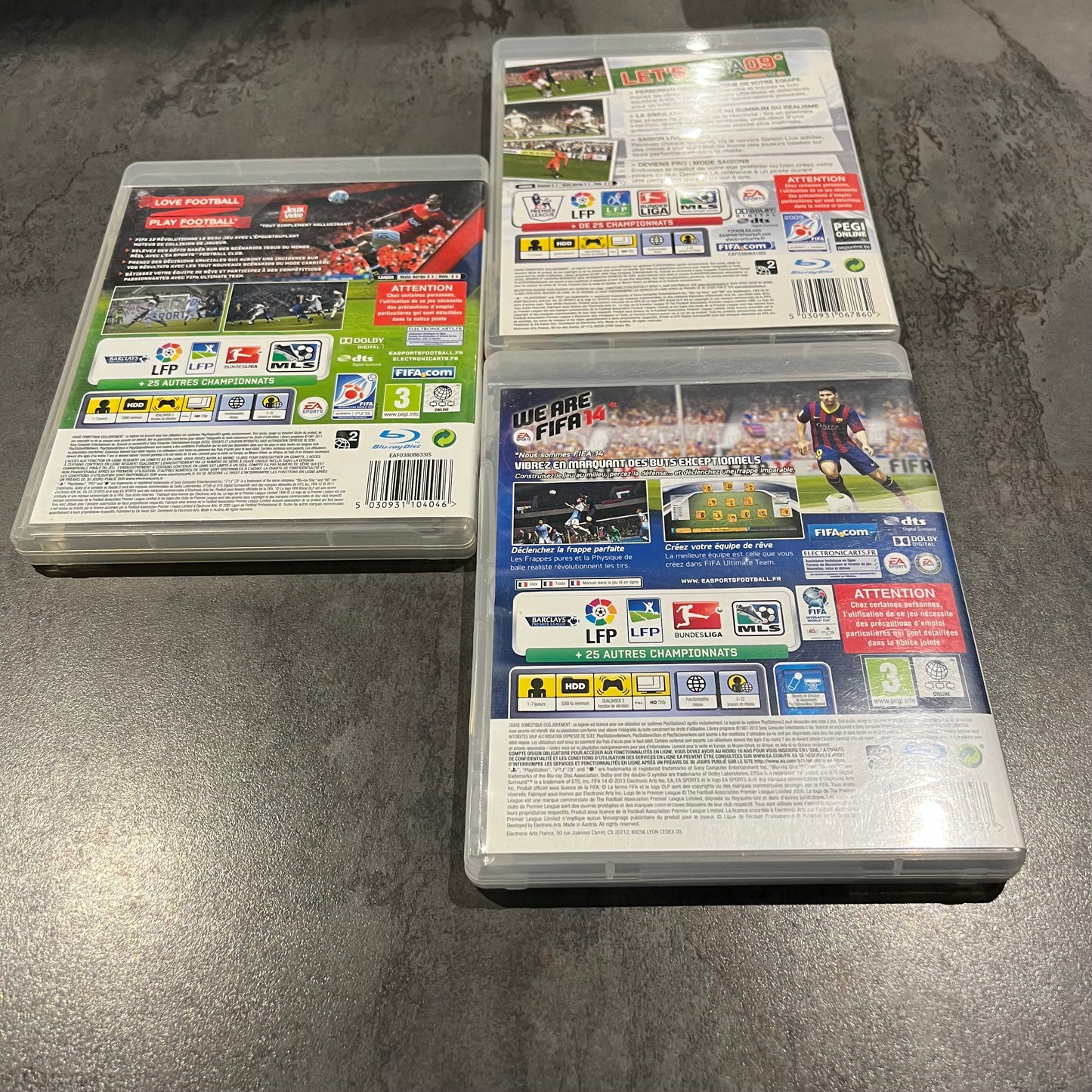 Lot 3 FIFA PS3