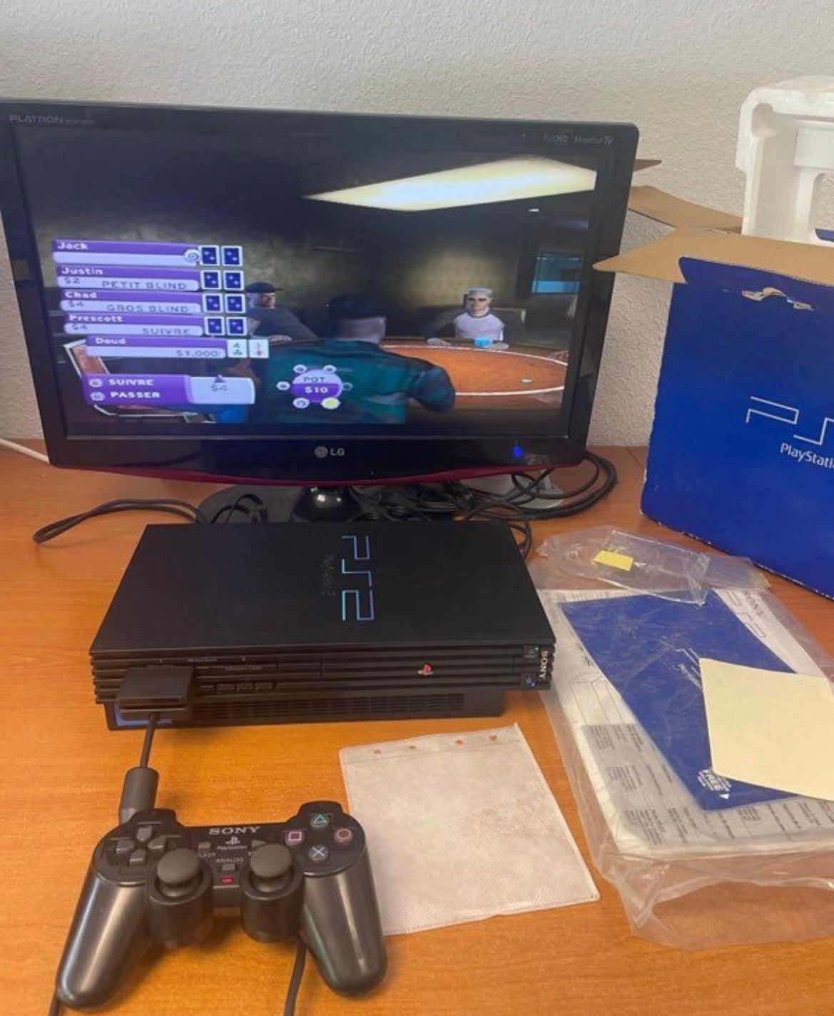 Console ps2 fat en boîte