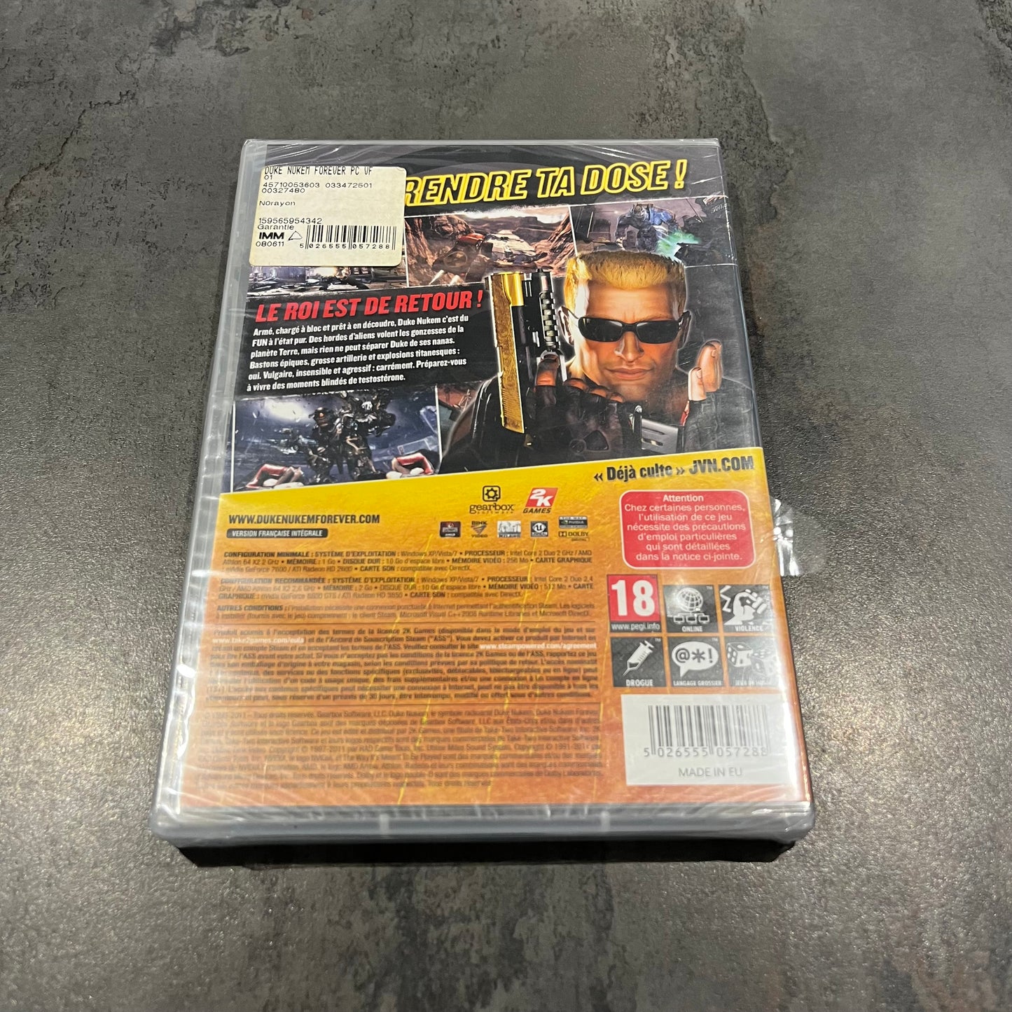 Duke Nukem Forever PC neuf