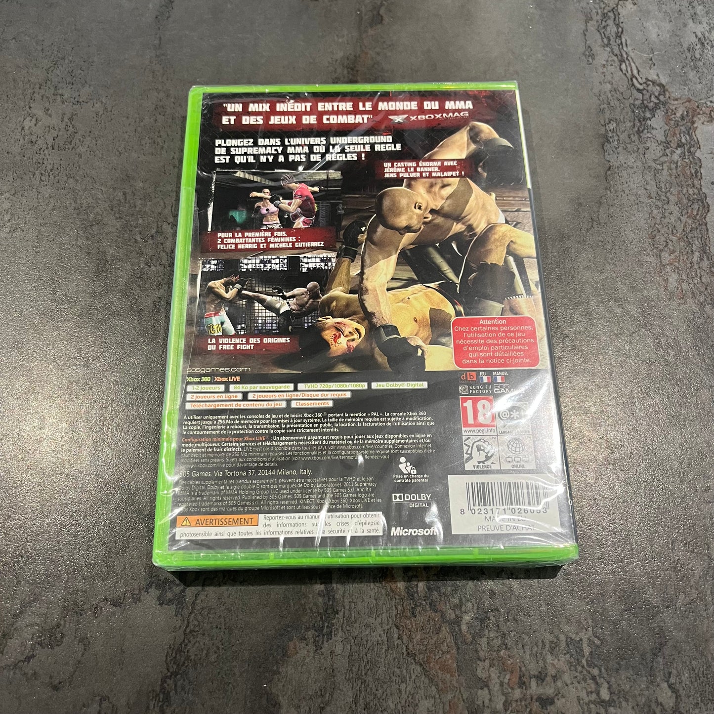 Supremacy MMA Xbox 360 neuf