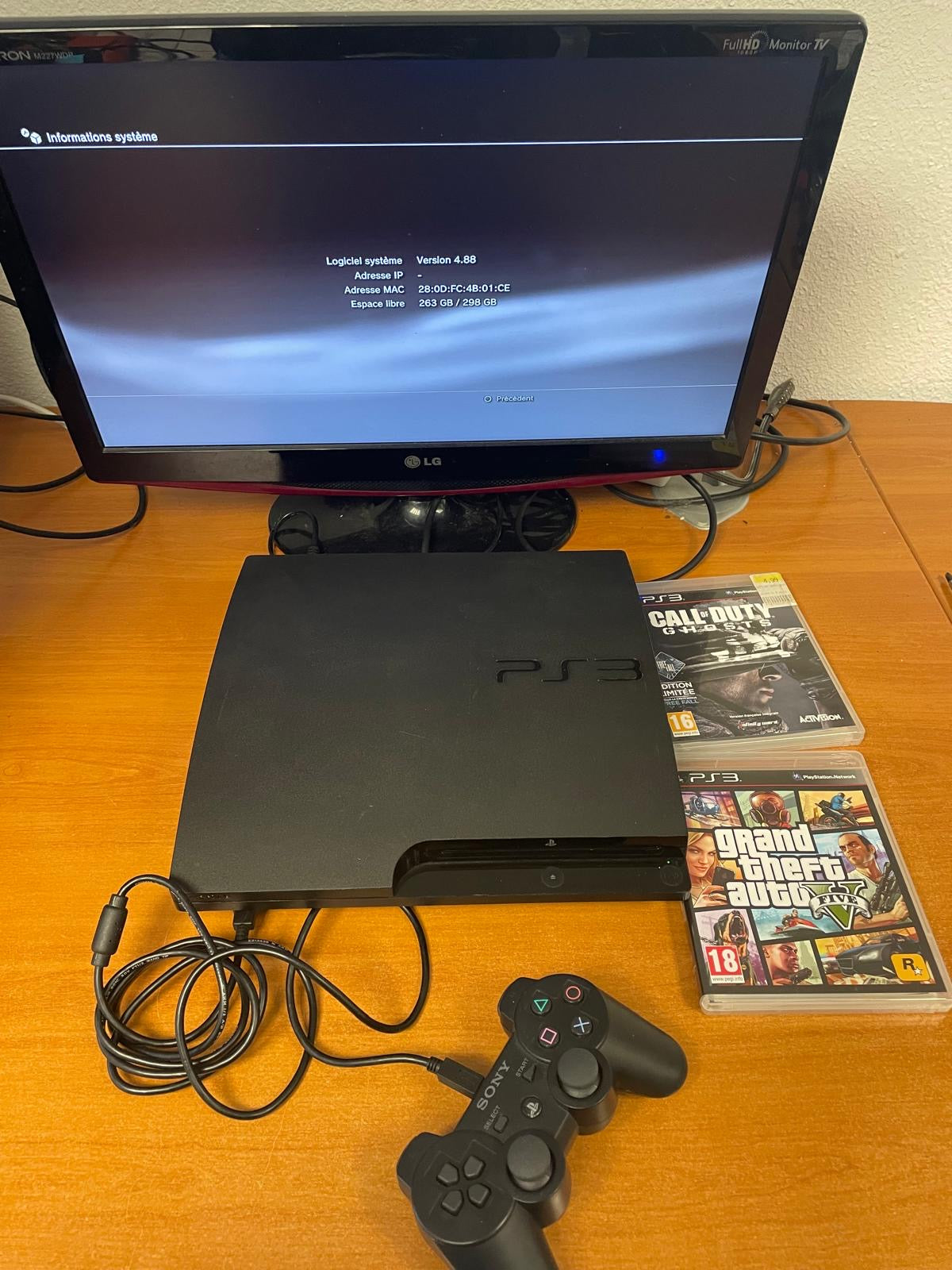 Console PS3 Slim 320 Go