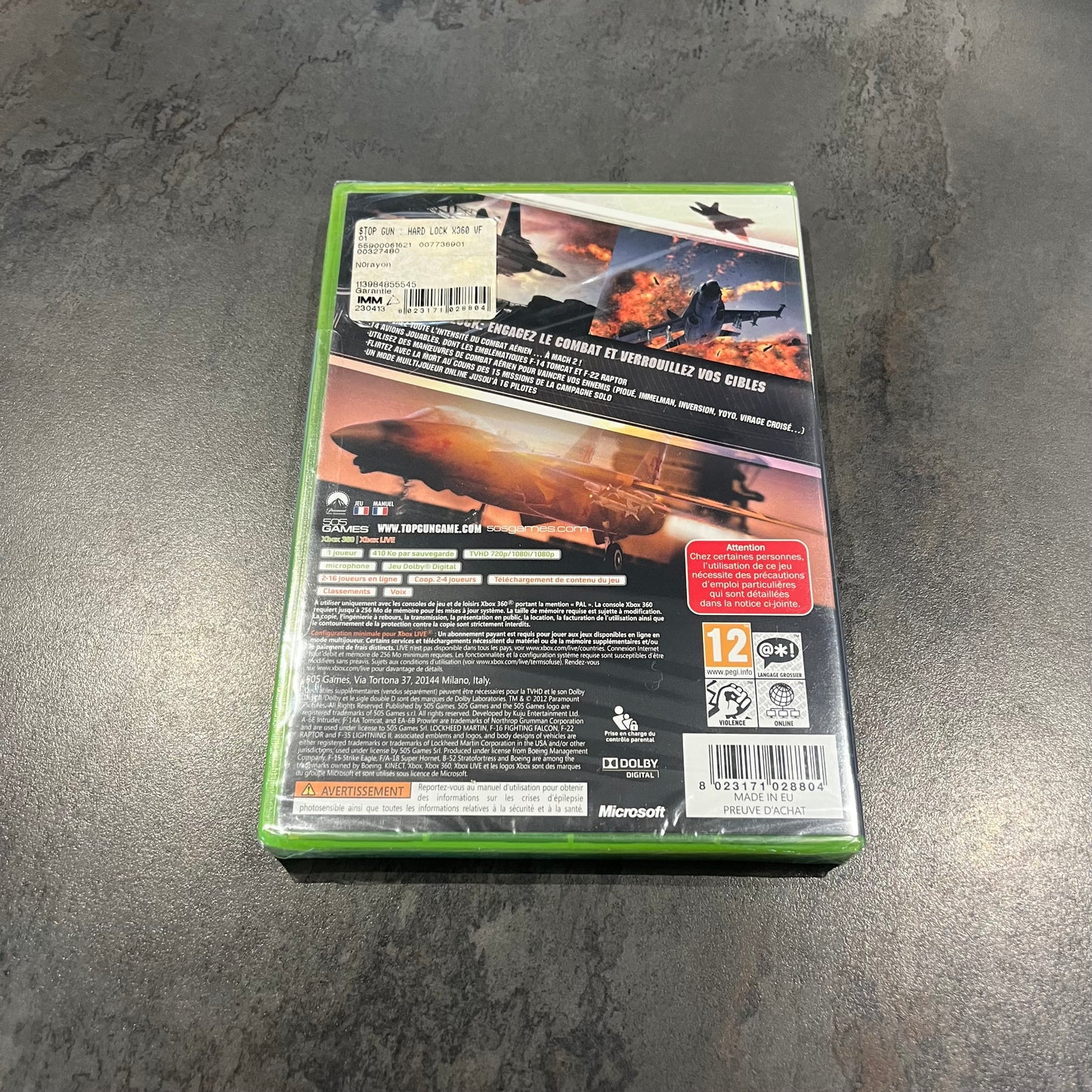 Top Gun Hard Lock Xbox 360 neuf