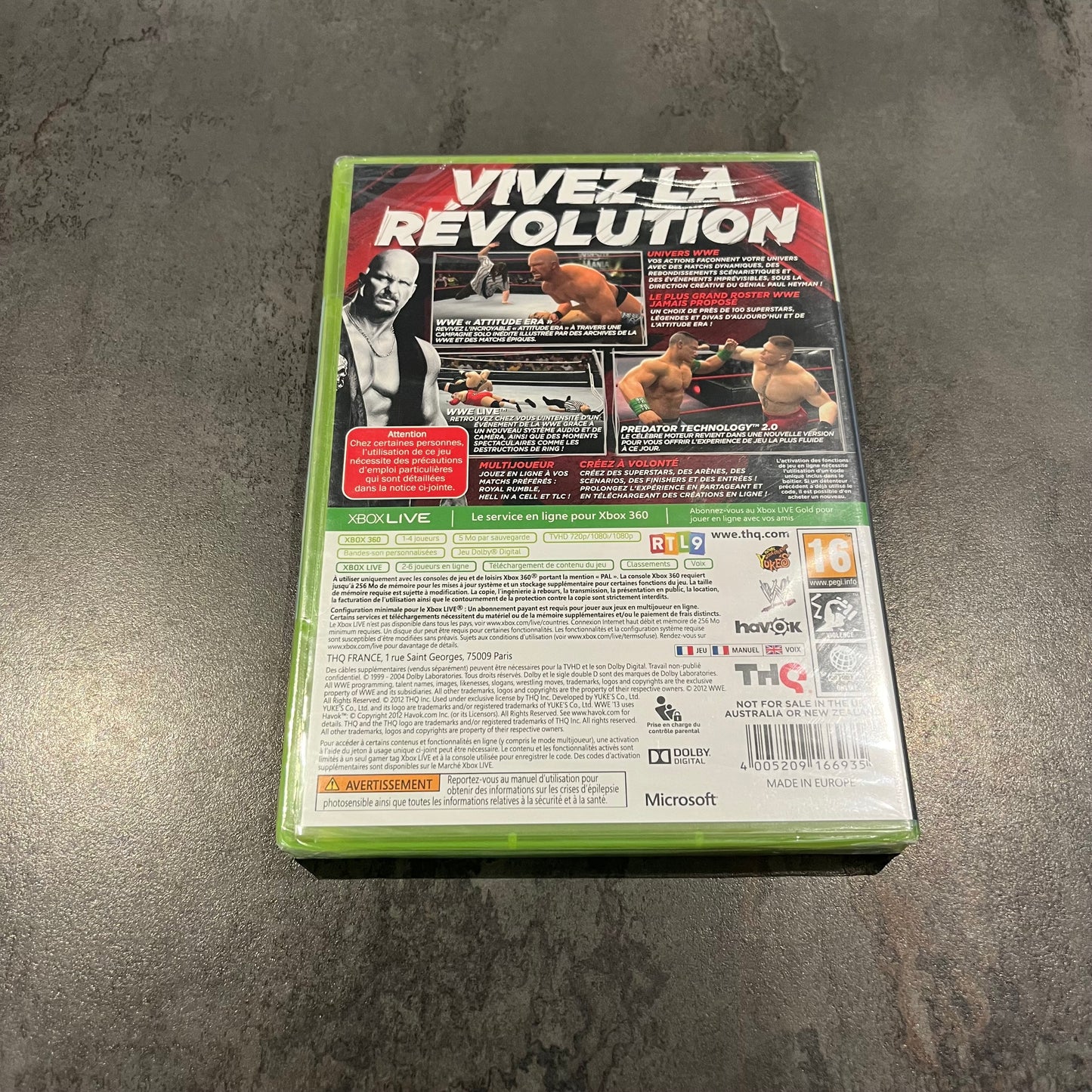 WWE 13 Xbox 360 neuf