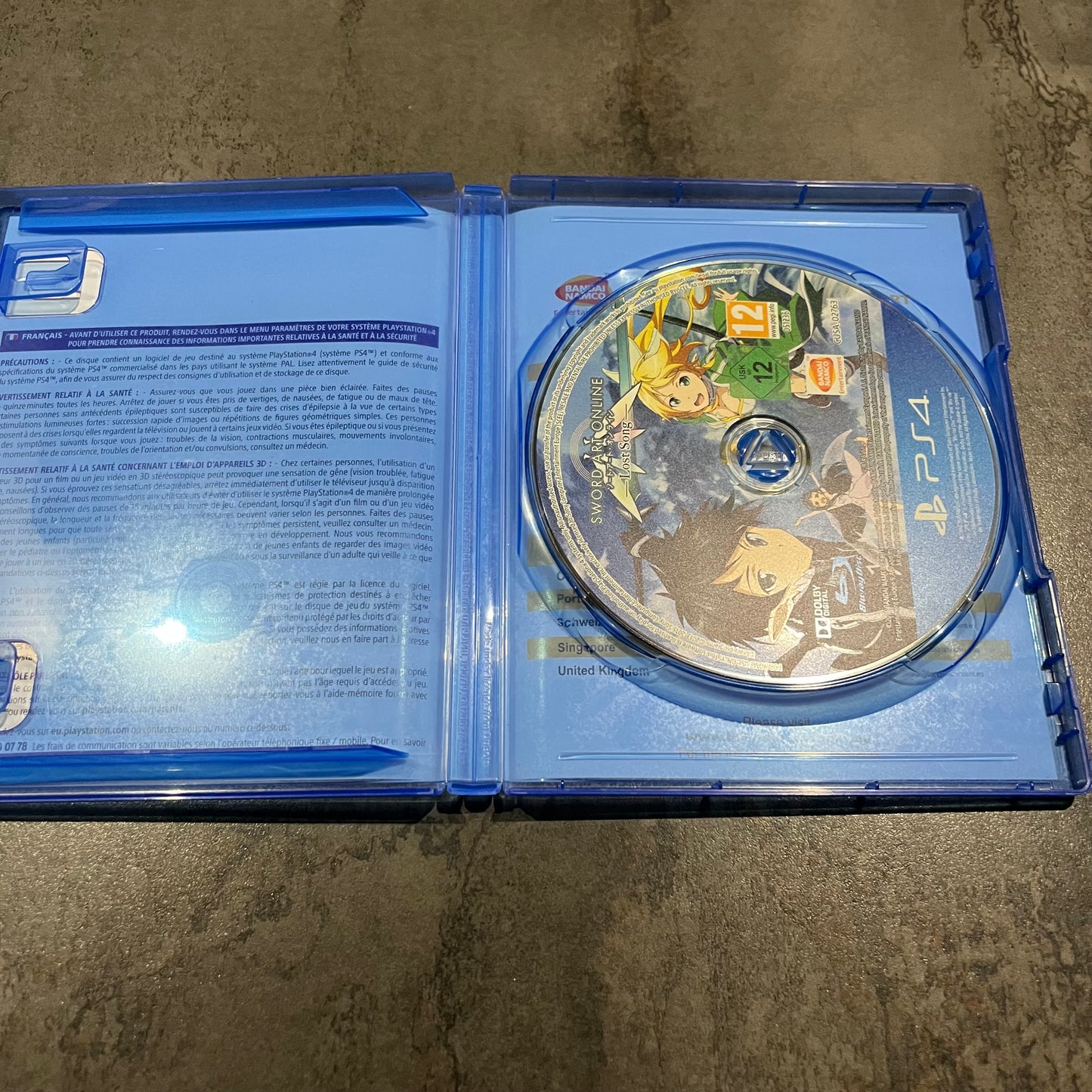 Sword Art Online Lost Song PS4