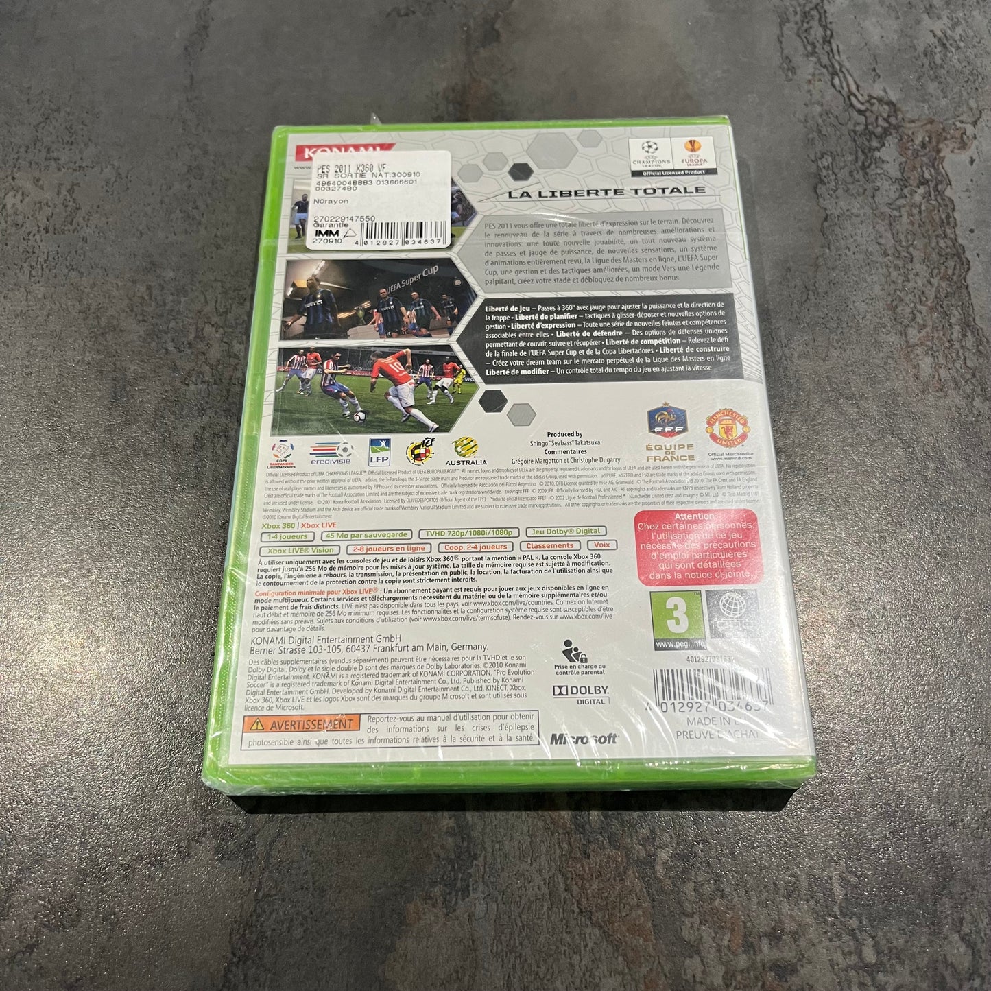 PES 2011 Xbox 360 neuf