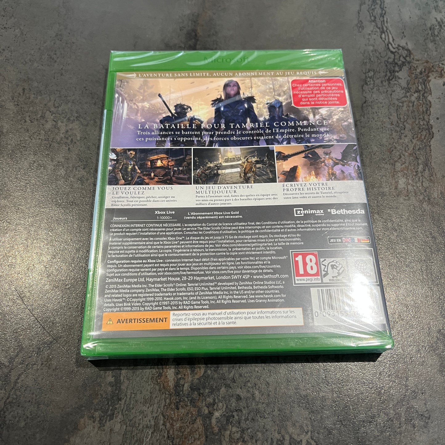 The Elder Scrolls Online Xbox One neuf
