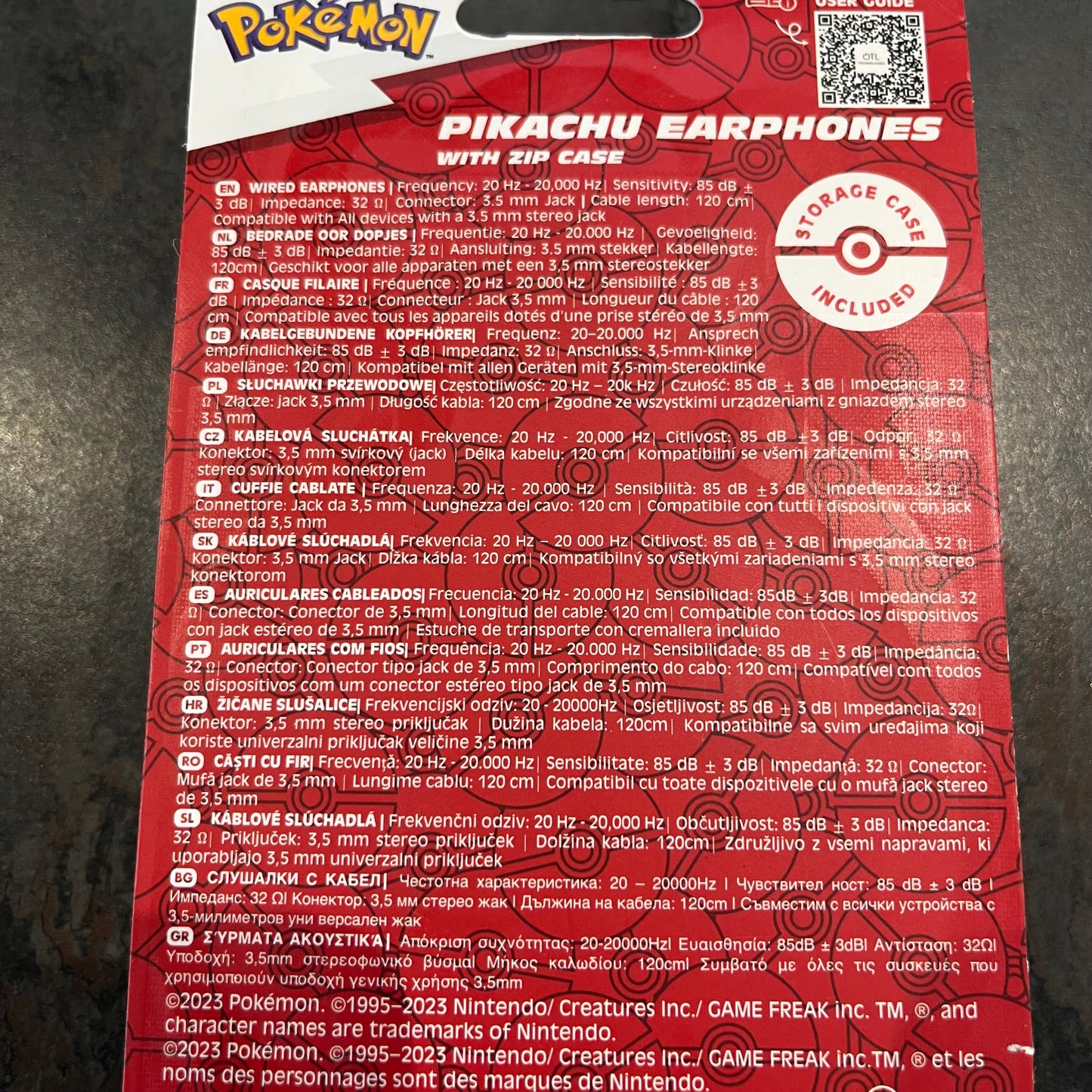 Écouteurs Pikachu Pokémon neuf