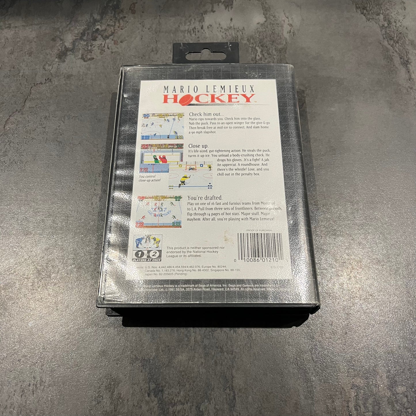 Mario Lemieux Hockey Mega Drive US