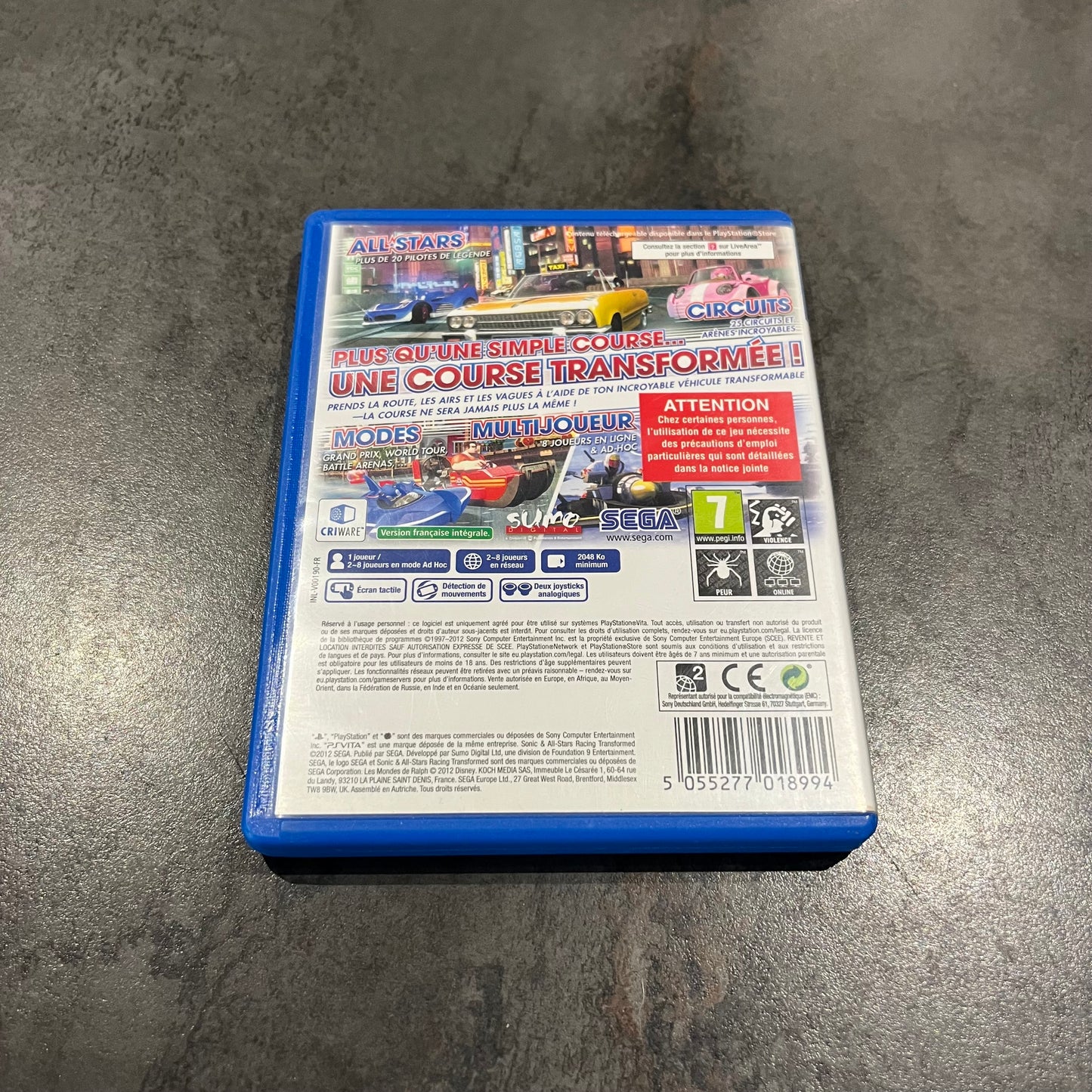 Sonic & All-Stars Racing Transformed PS Vita