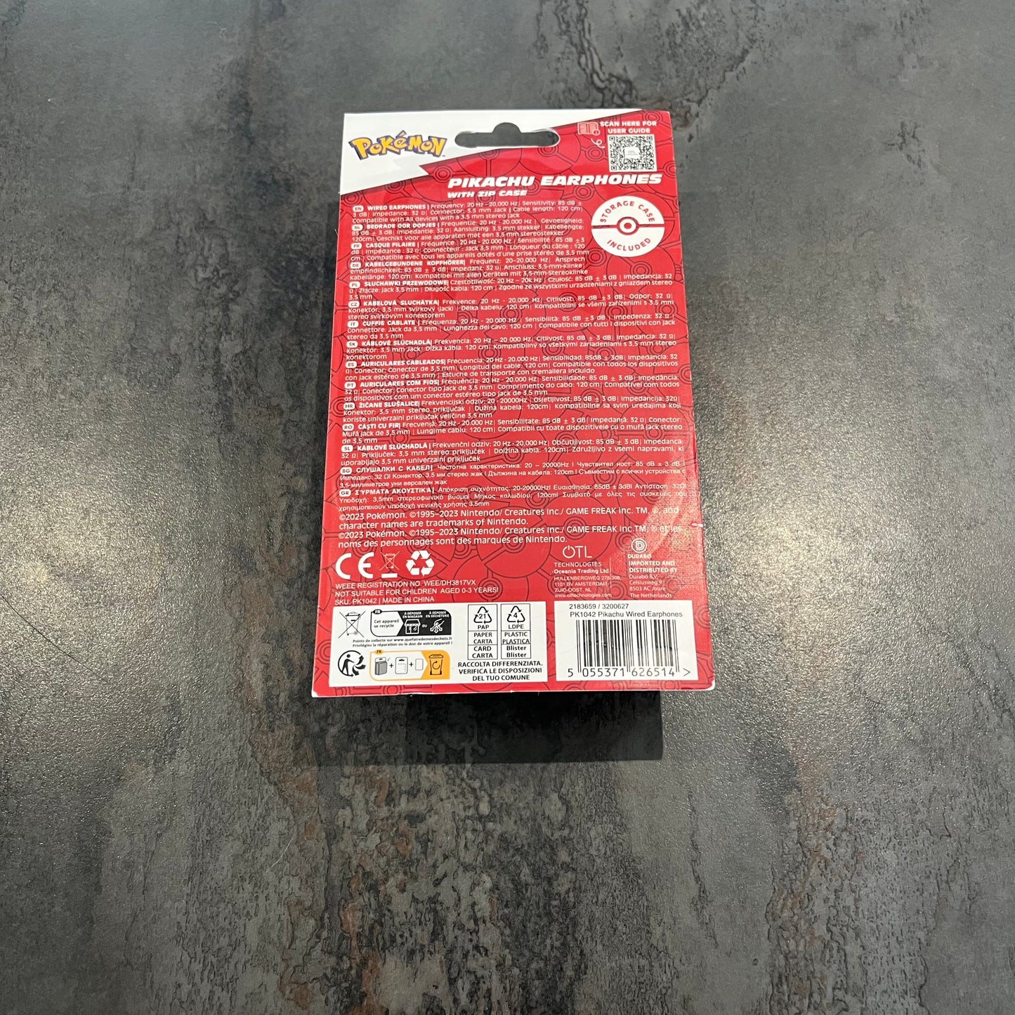 Écouteurs Pikachu Pokémon neuf