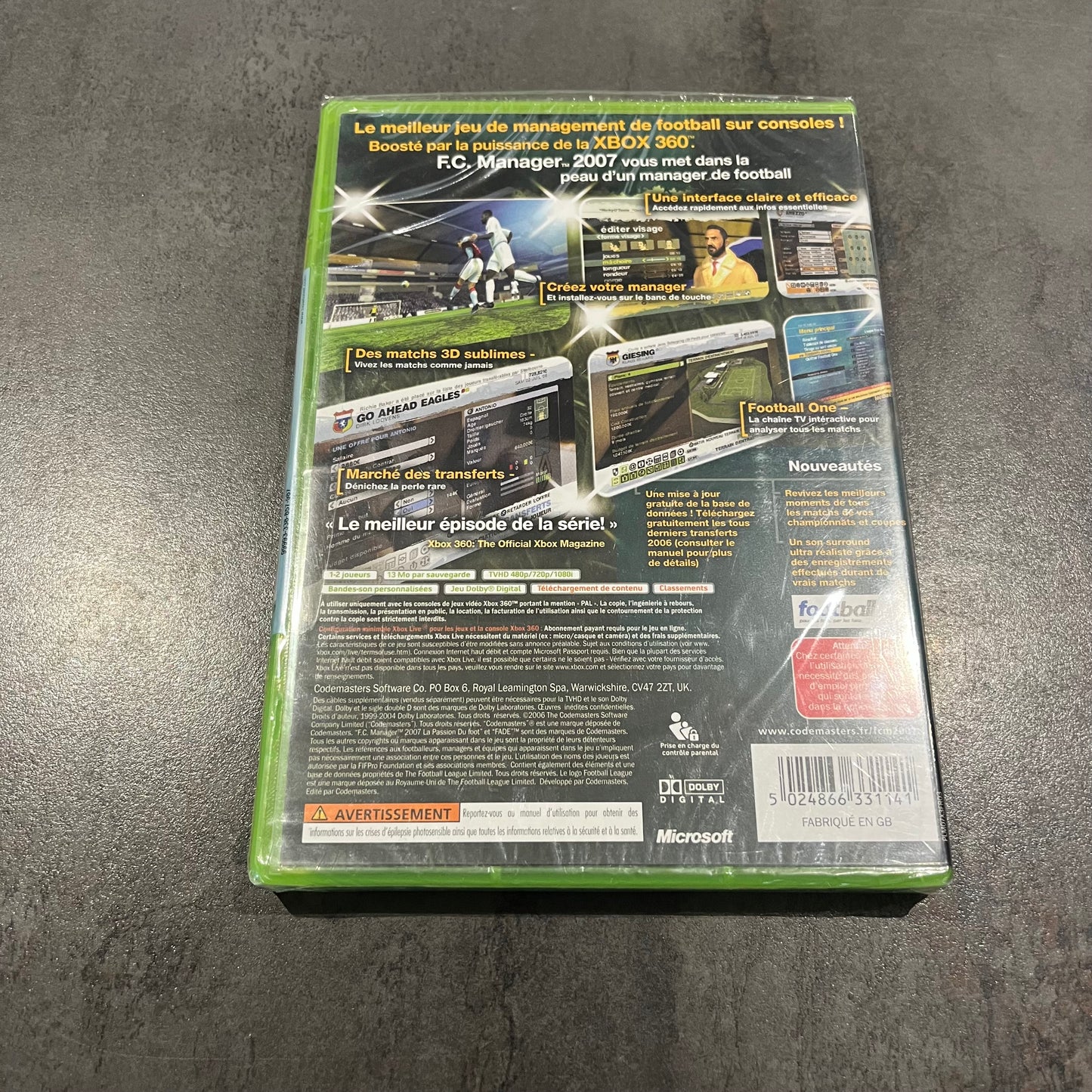 FC Manager 2007 Xbox 360 neuf