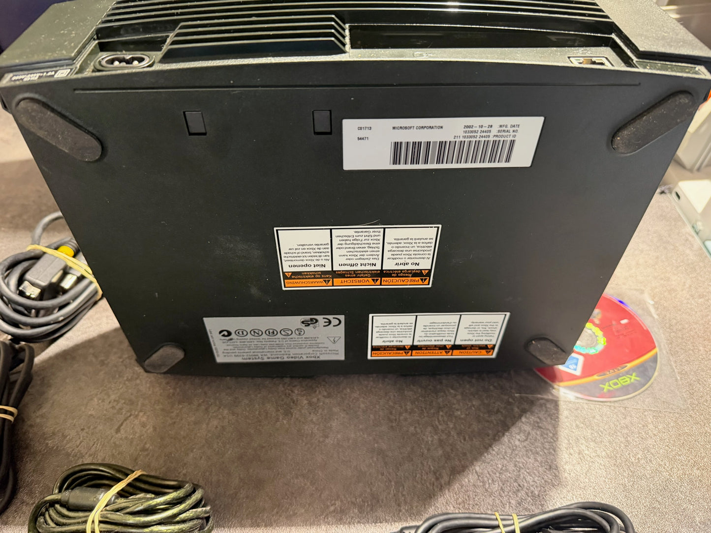Console Xbox première génération + 2 manettes