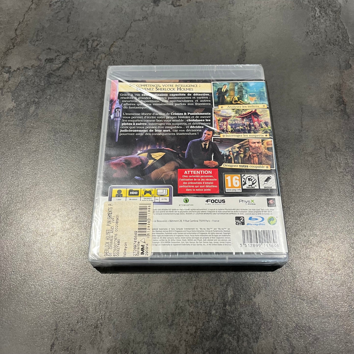 Crimes & Punishments PS3 neuf