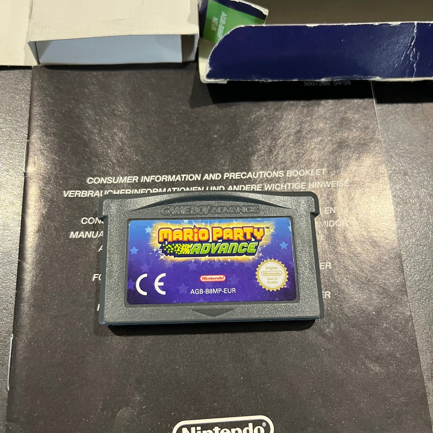 Mario Party Advance en boîte