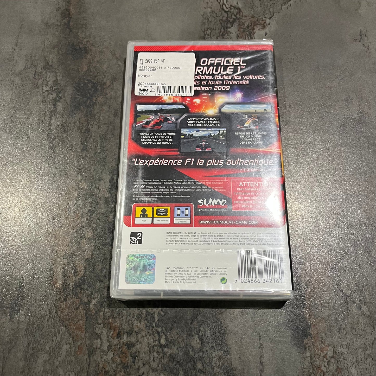 F1 2009 PSP neuf