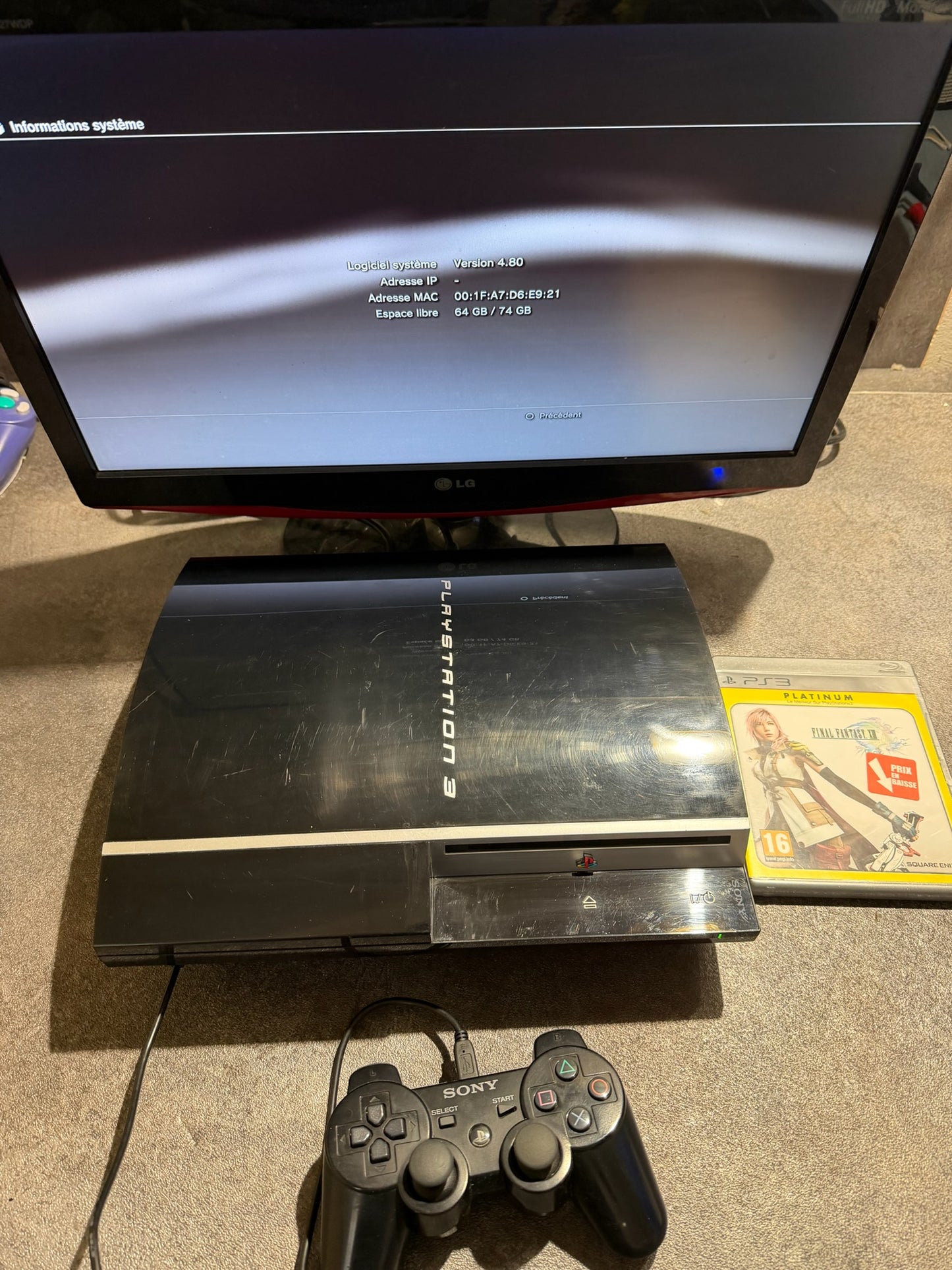 Console PS3 FAT 80 Go