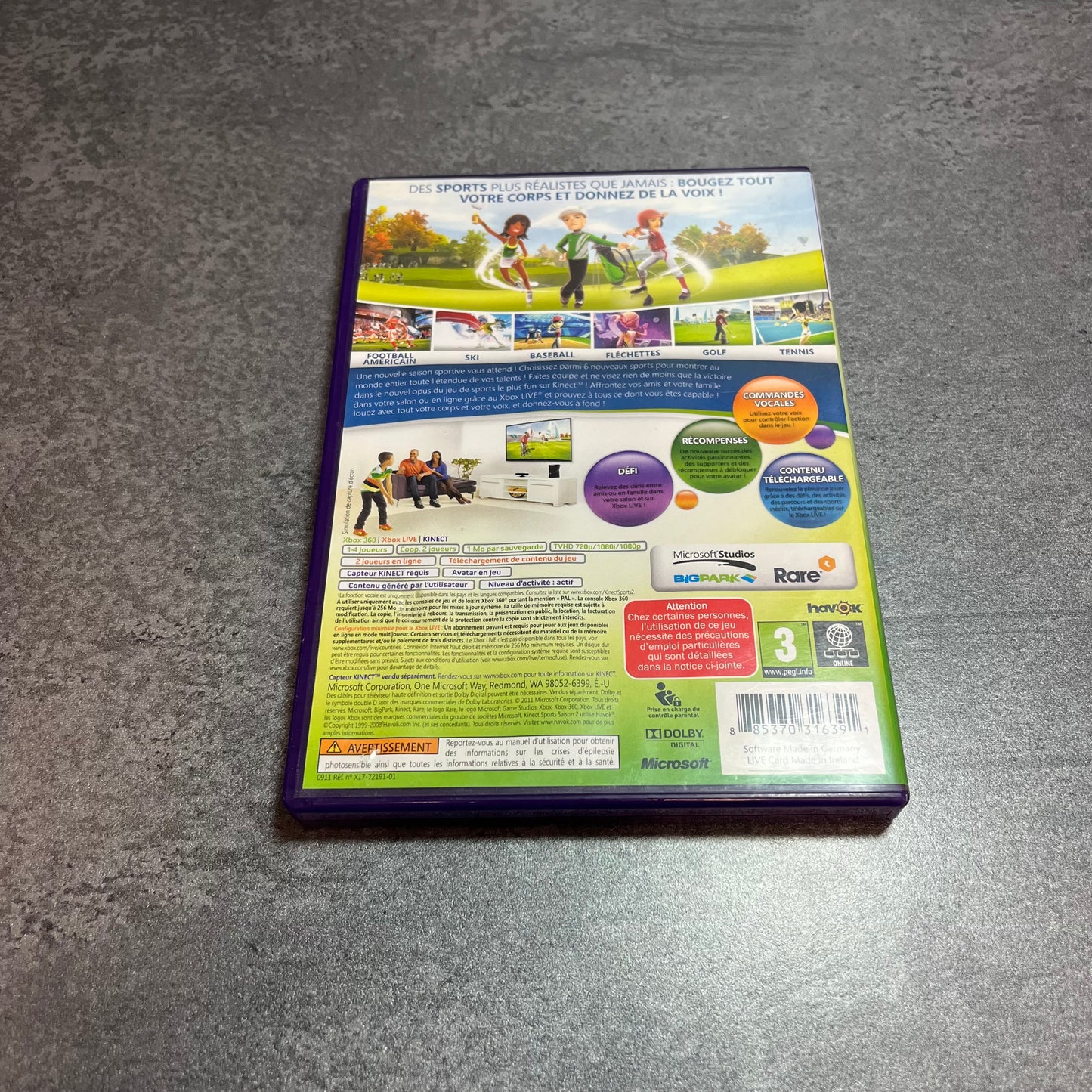 Kinect Sports Saison 2 Xbox 360