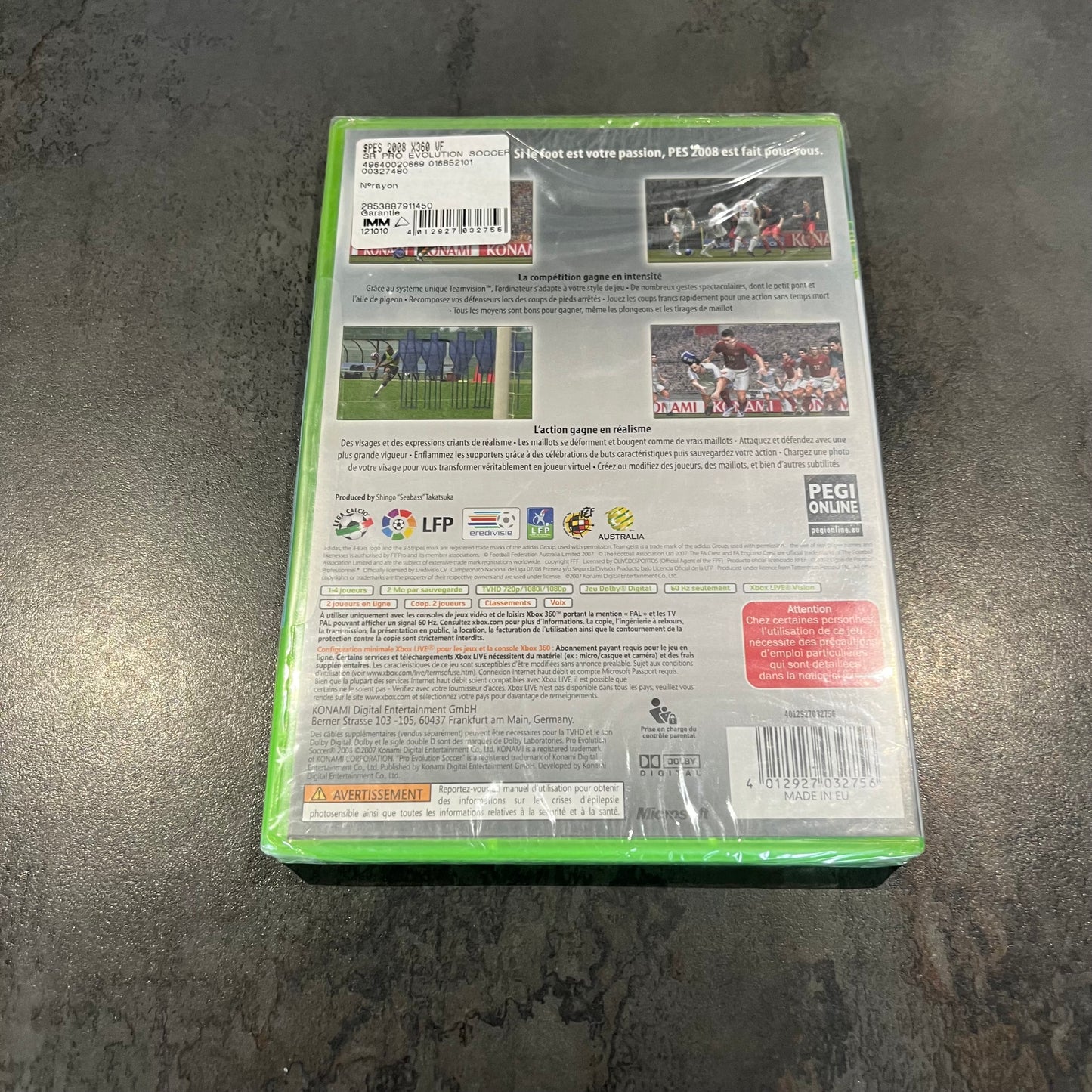 PES 2008 Xbox 360 neuf