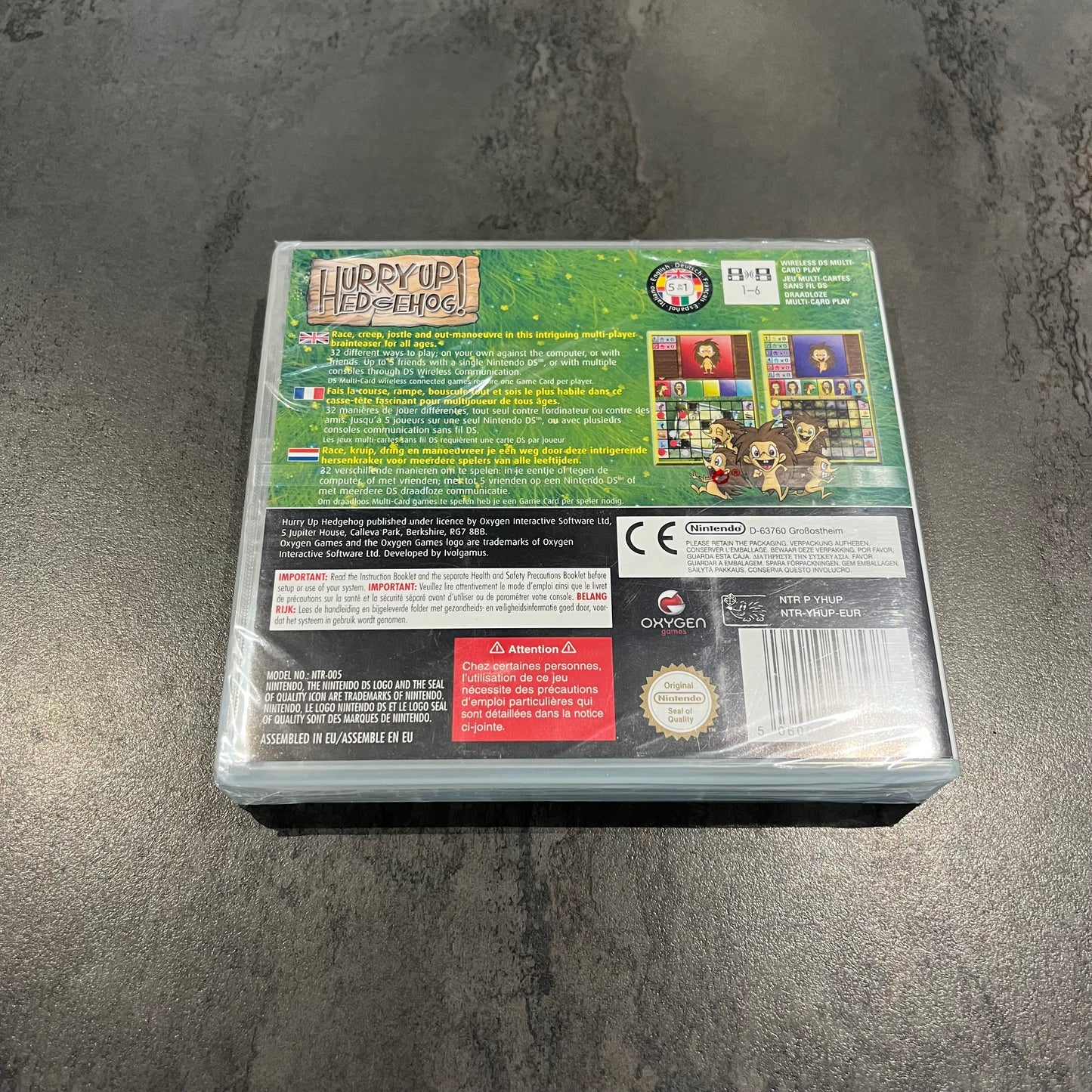 Hurry Up Hedgehog DS neuf