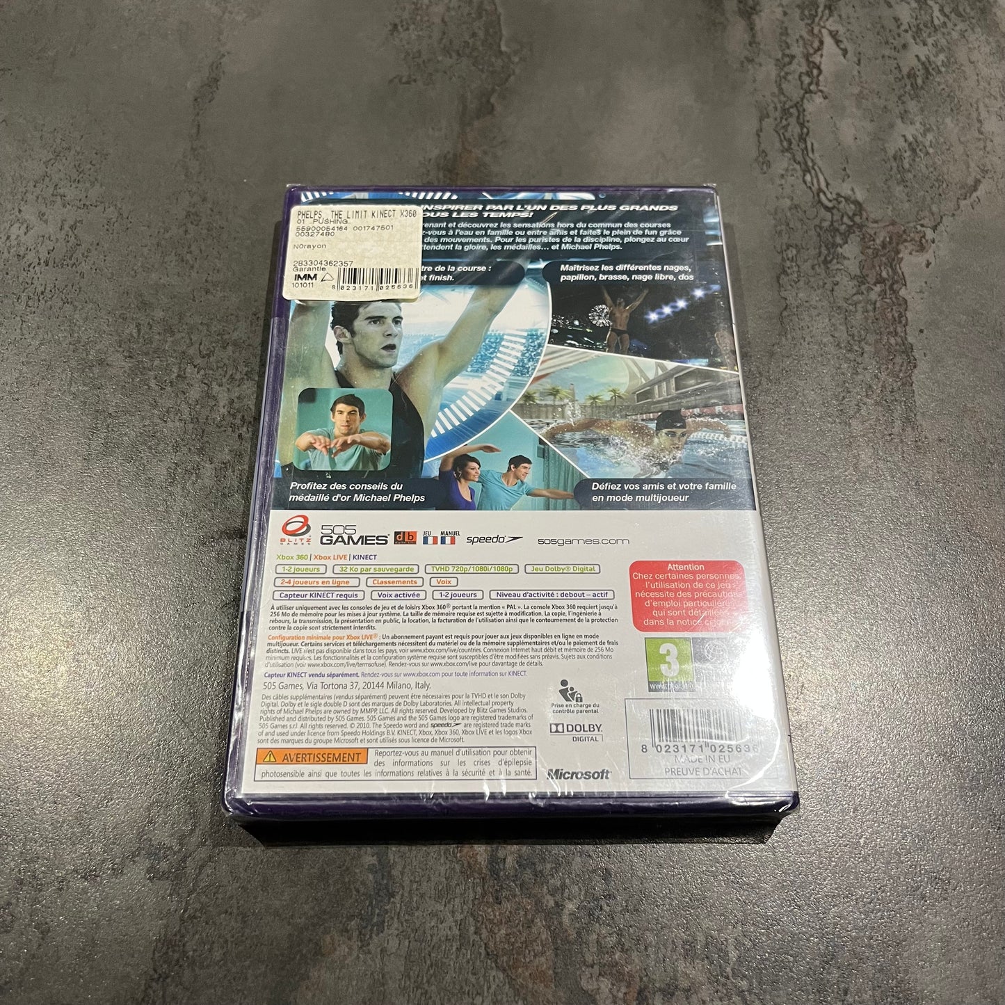 Michael Phelps Push the Limit Xbox 360 neuf
