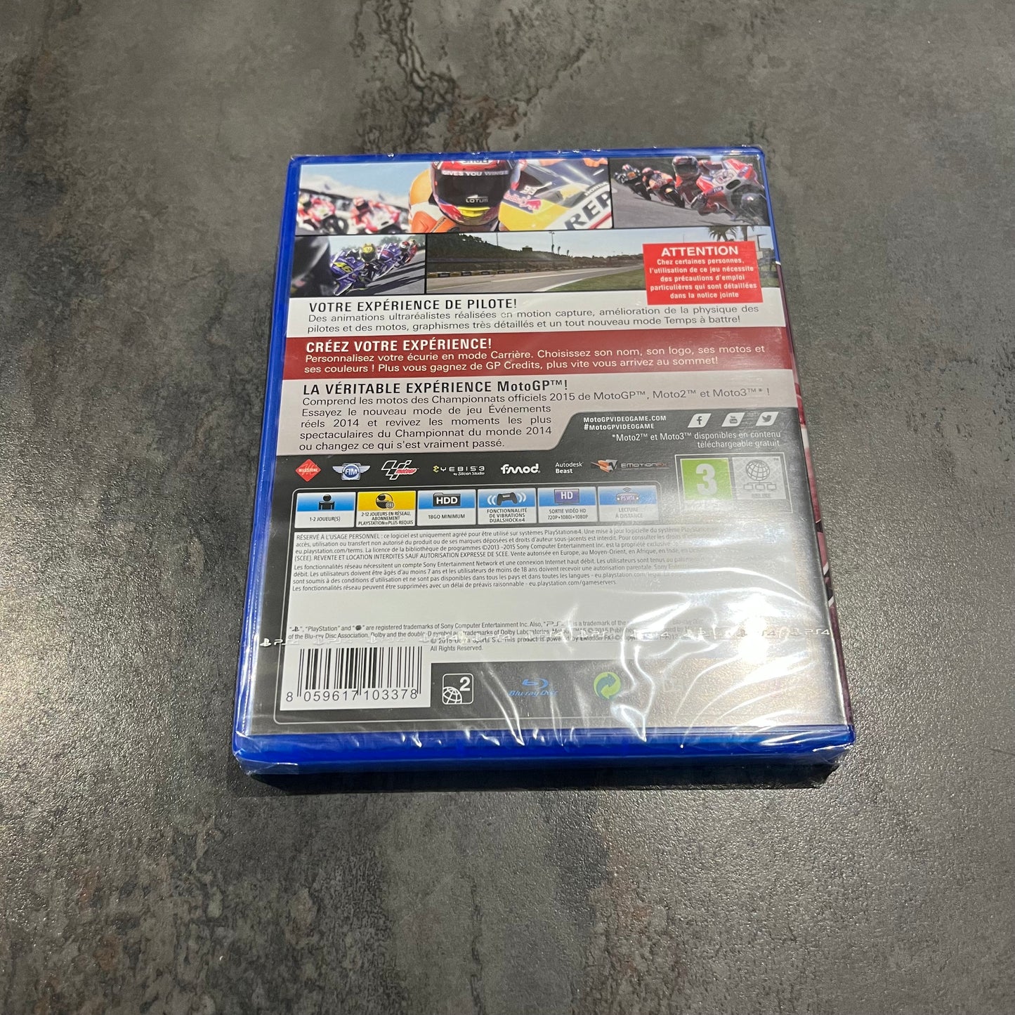 MotoGP 15 PS4 neuf