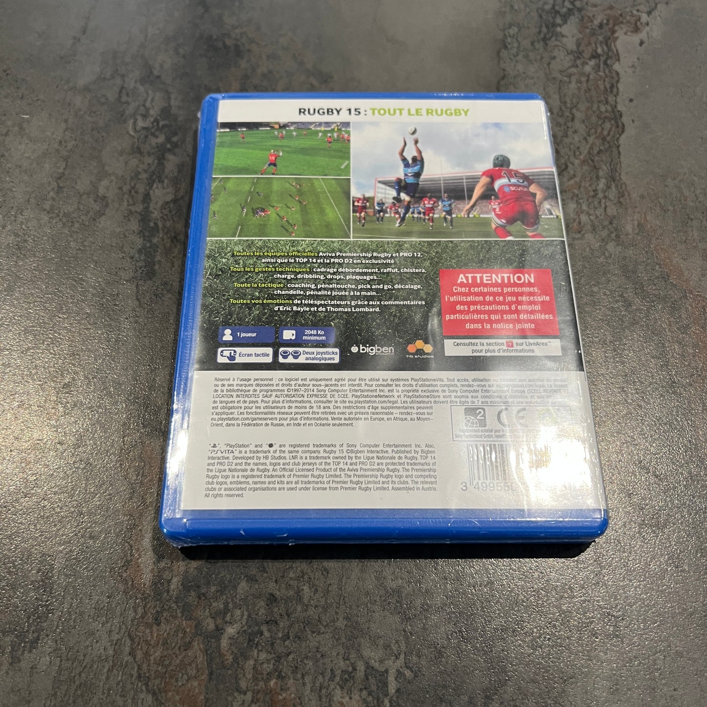 Rugby 15 PS Vita neuf