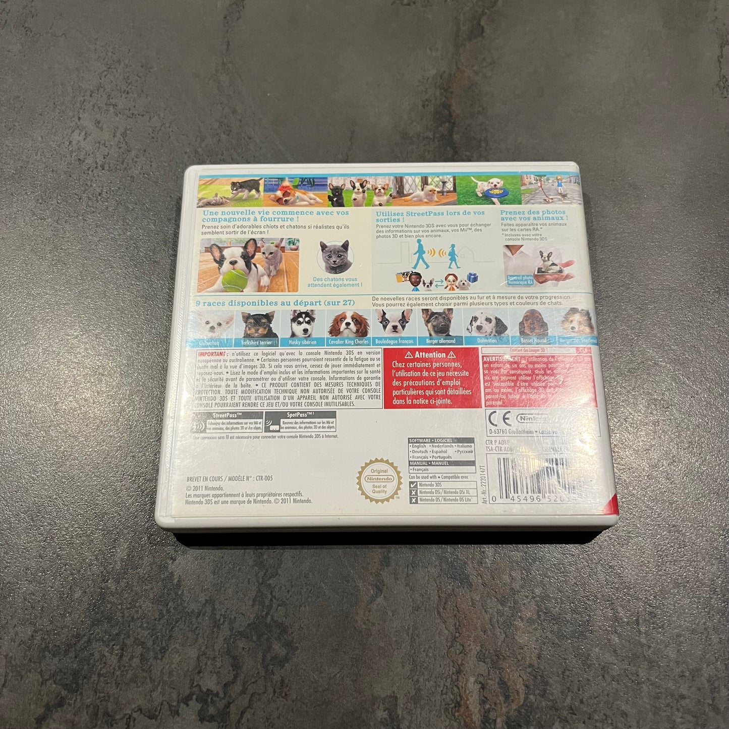 Nintendogs + Cats Bouledogue Français 3DS