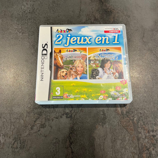 2 jeux en 1 : Ma pension d’animaux / Ma clinique vétérinaire 2 DS