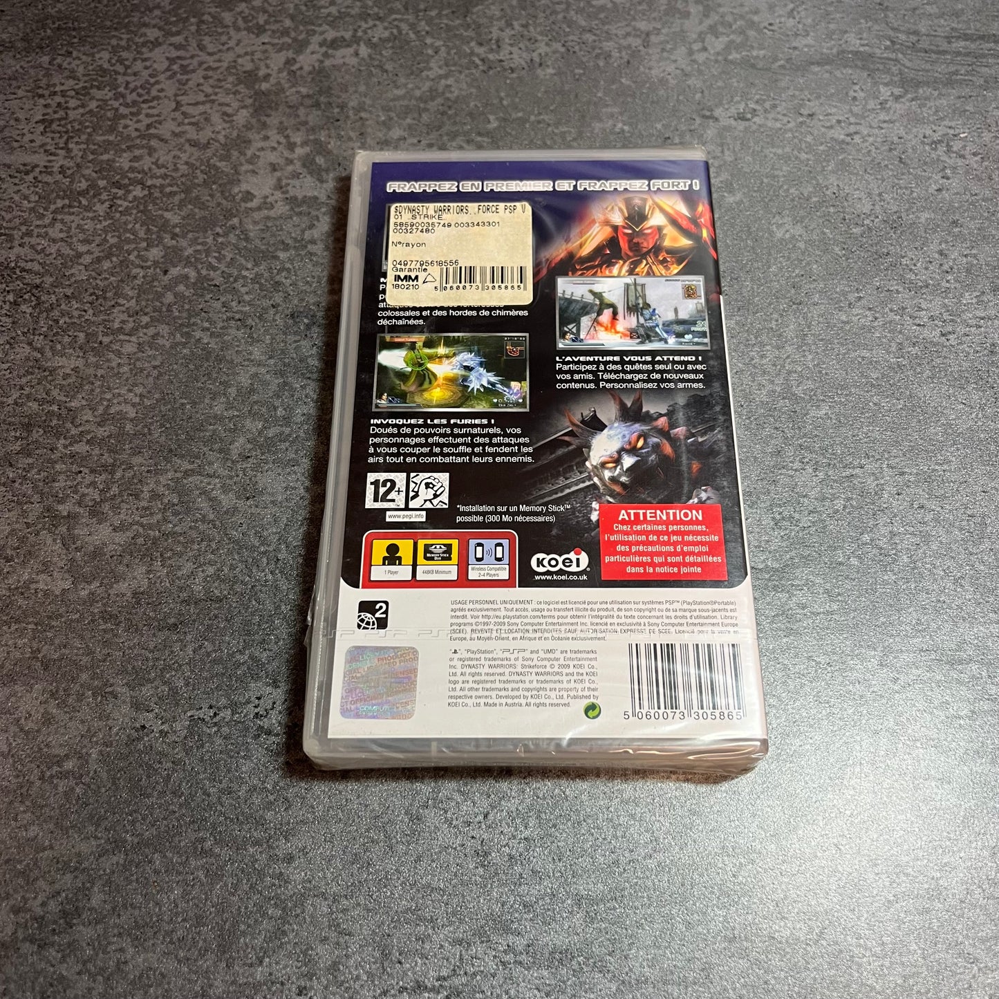 Dynasty Warriors Strikeforce PSP neuf