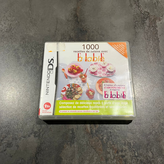 1000 recettes de cuisine avec À table DS