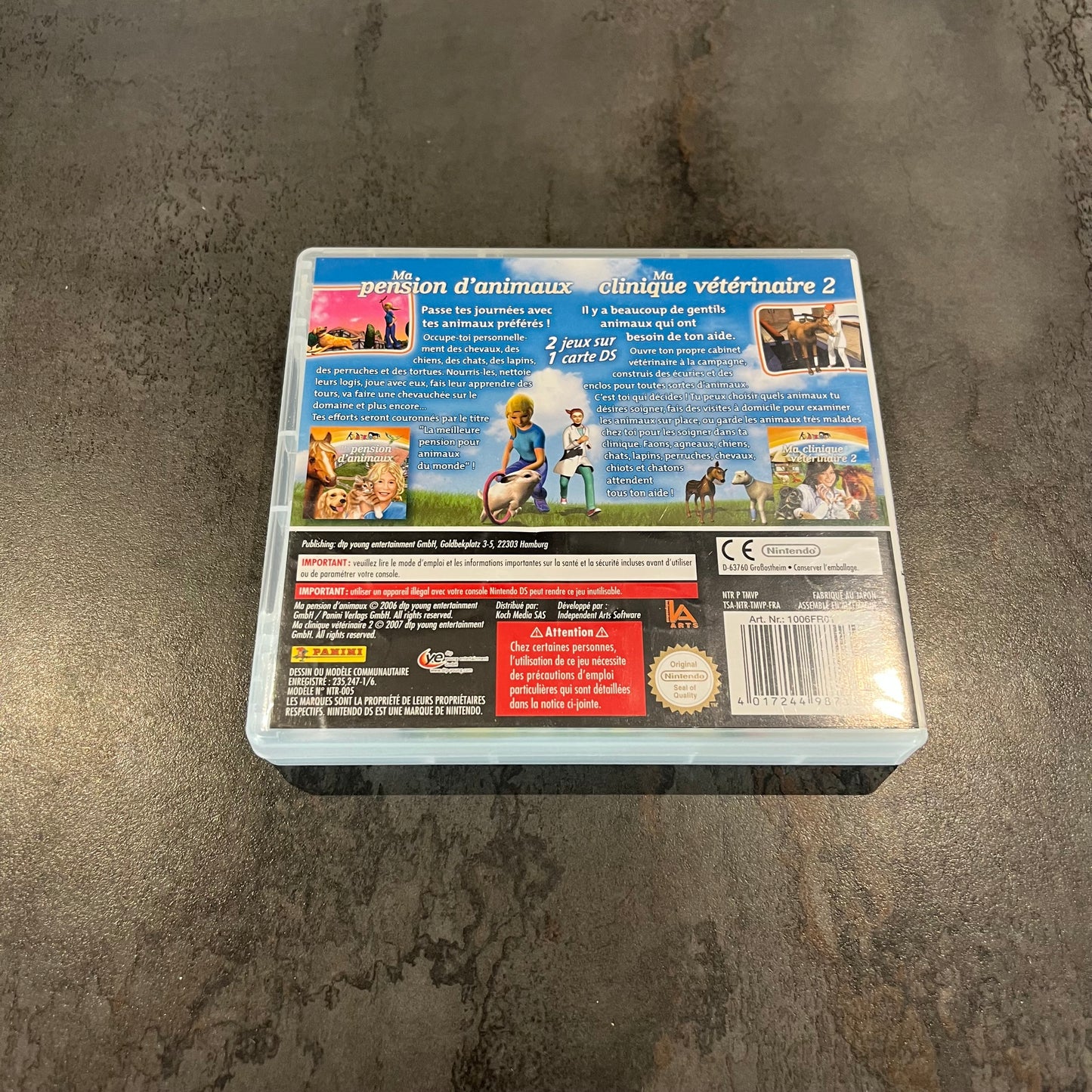 2 jeux en 1 : Ma pension d’animaux / Ma clinique vétérinaire 2 DS