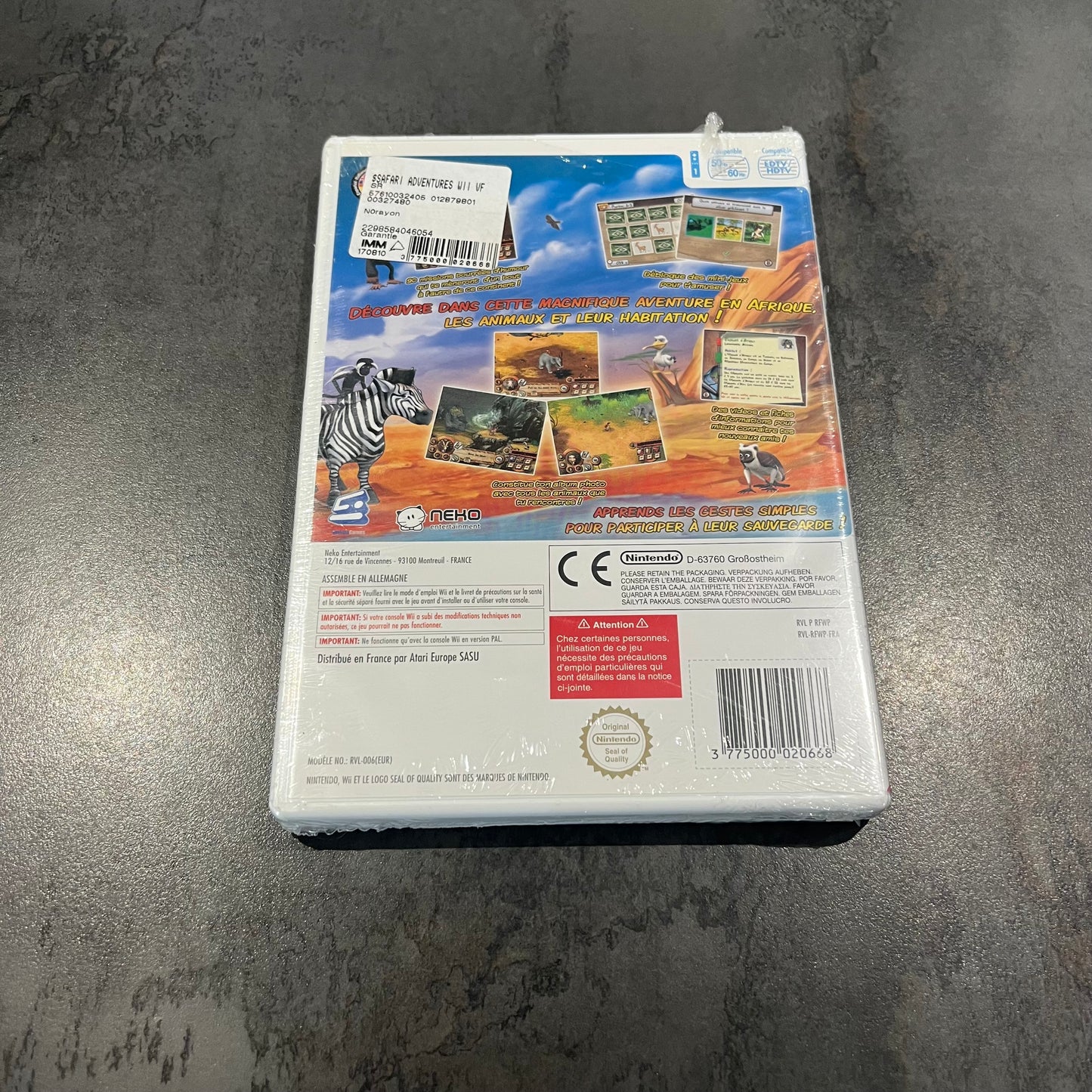 Safari Adventures wii neuf