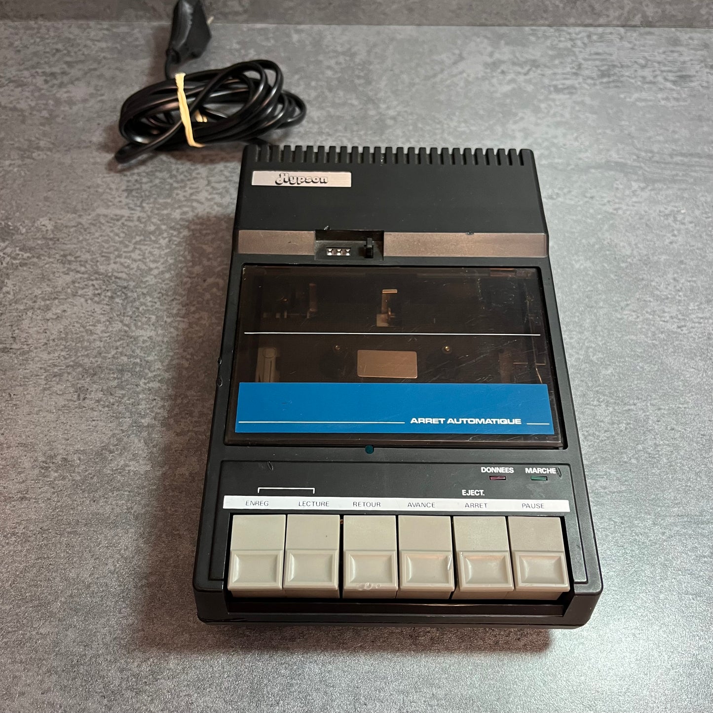 Lecteur K7 Hypson – magnétophone “data” pour micro-ordinateurs (DIN)