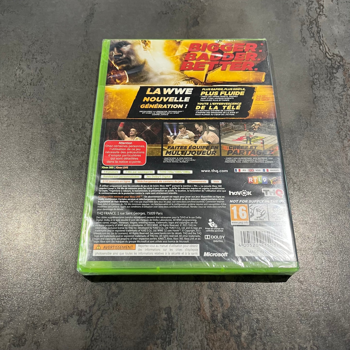 WWE 12 neuf Xbox 360