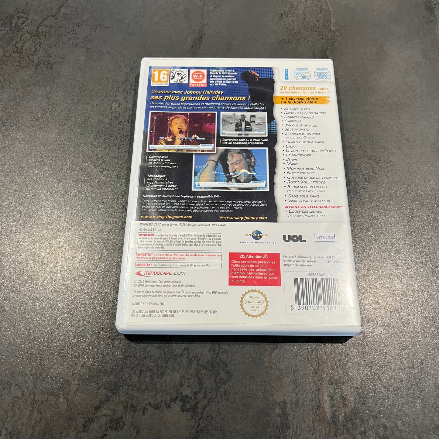 U-Sing Johnny Hallyday wii